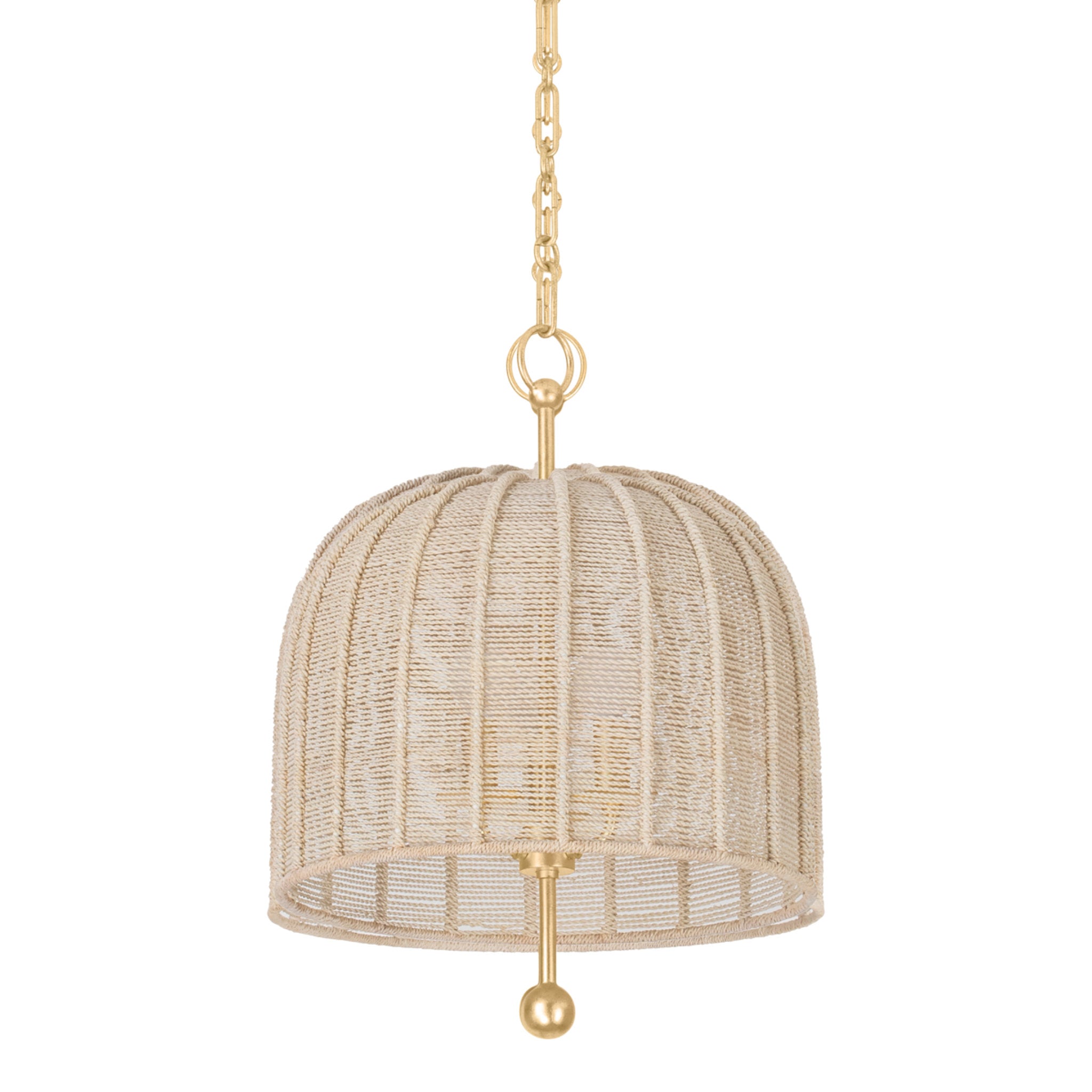 Lonnie Pendant 3-Light LED in Vintage Gold Leaf 15.25L x 15.25W x 20H