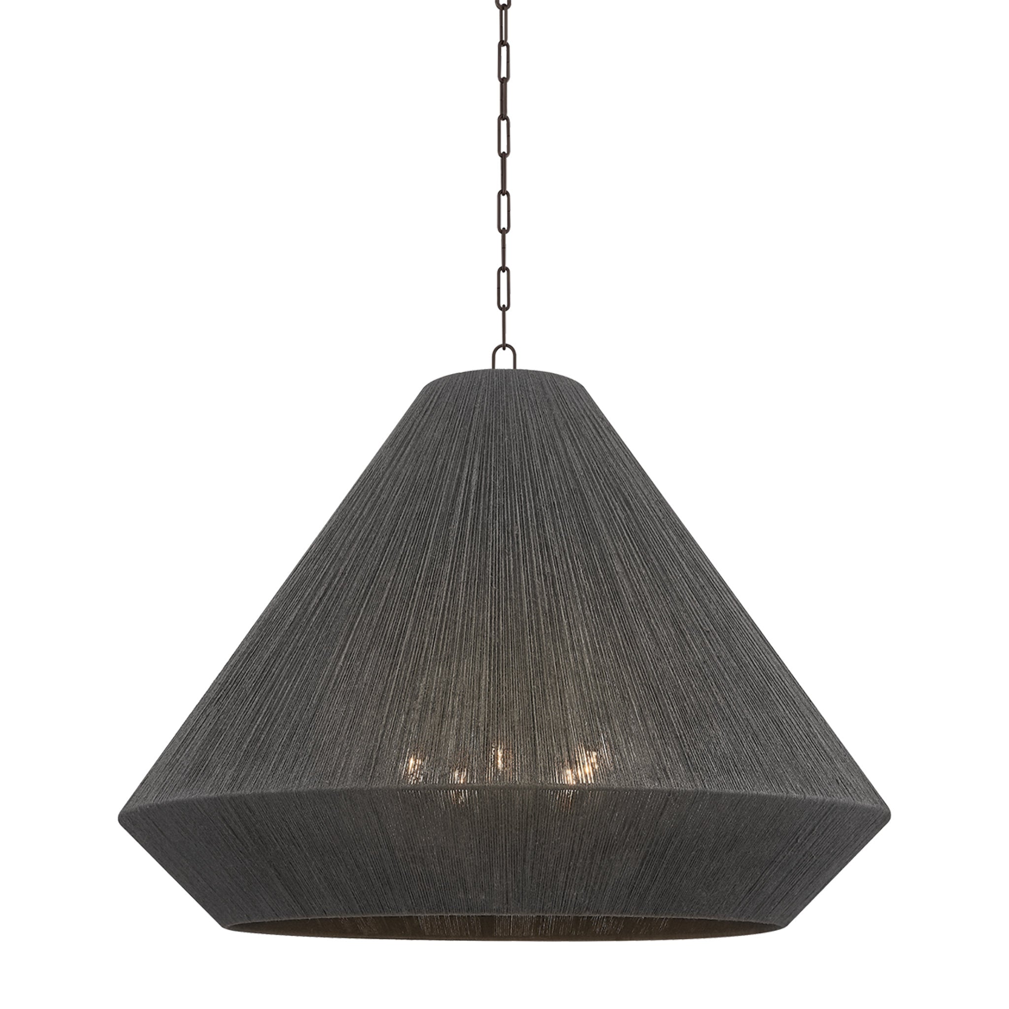 Keats 5-Light Pendant in Bronze 40W x 31.5H