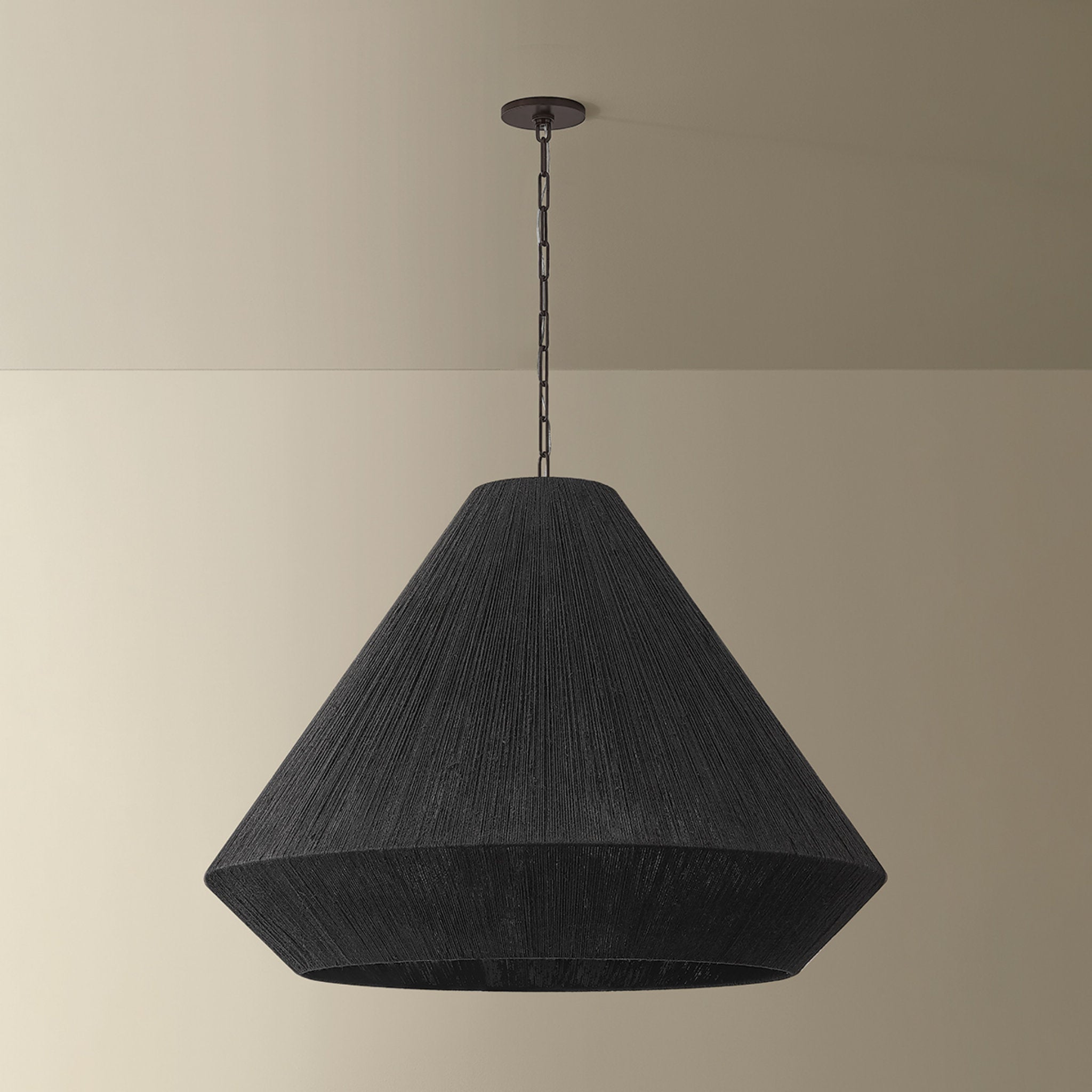 Keats 5-Light Pendant in Bronze 40W x 31.5H