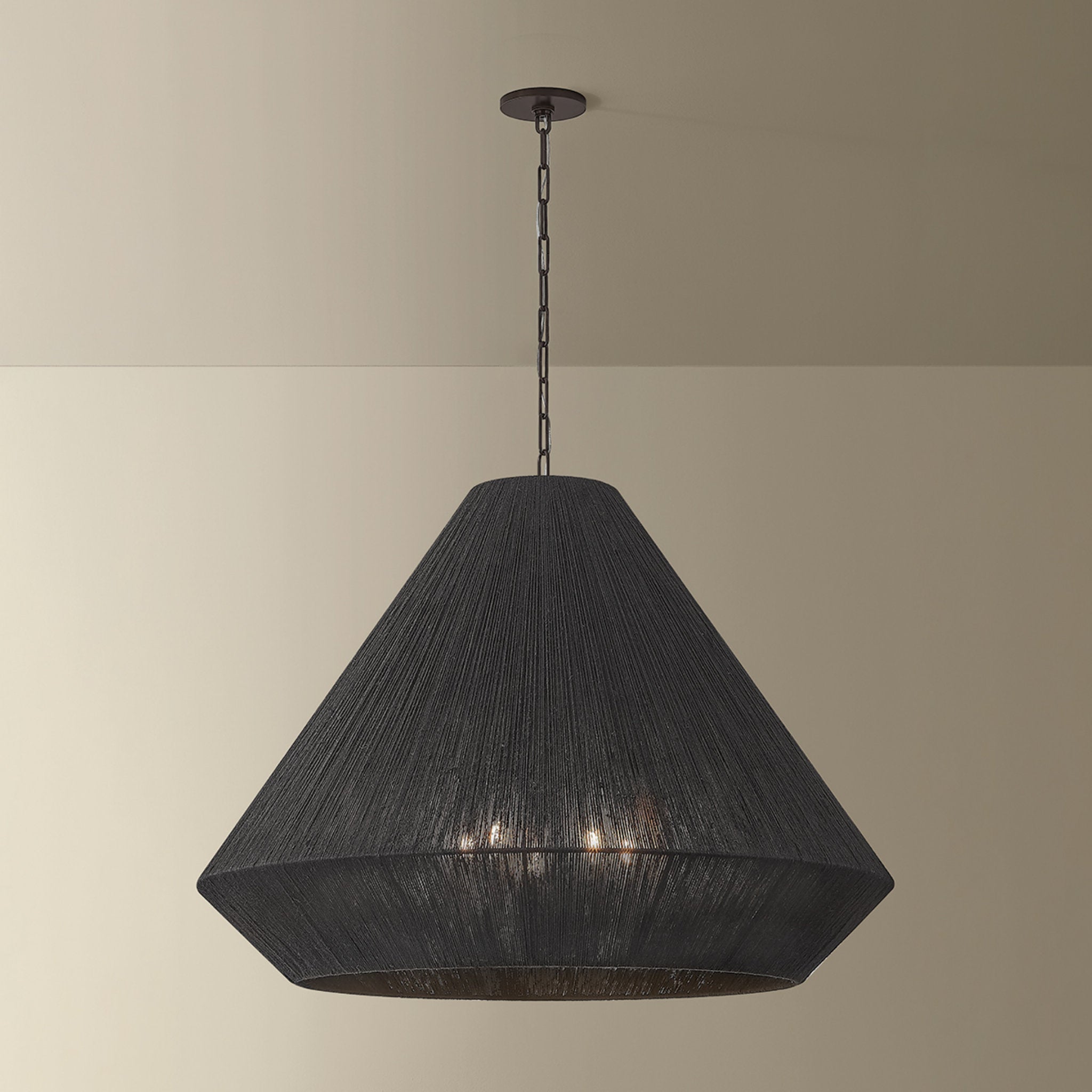 Keats 5-Light Pendant in Bronze 40W x 31.5H
