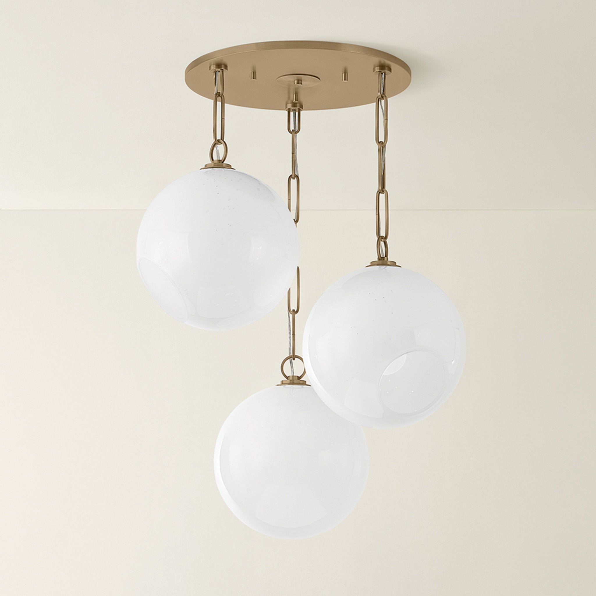 Bramble 3-Light Chandelier in Patina Brass 26W x 14.25H