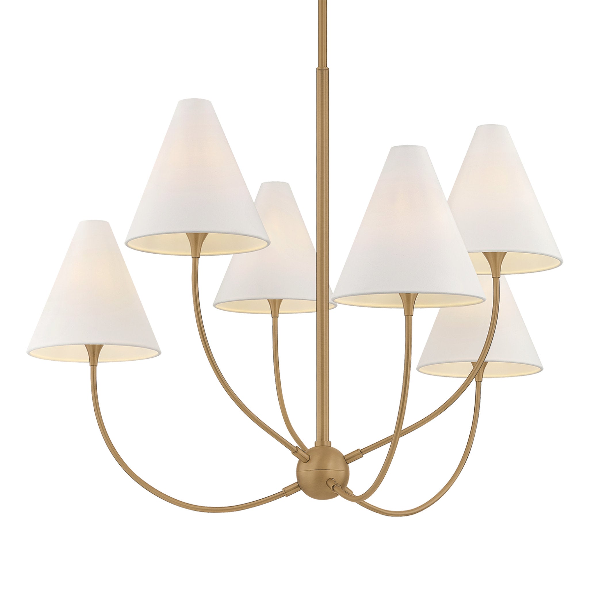 Evermore 6-Light Chandelier in Patina Brass by Lauren Liess 40.5W x 29.75H