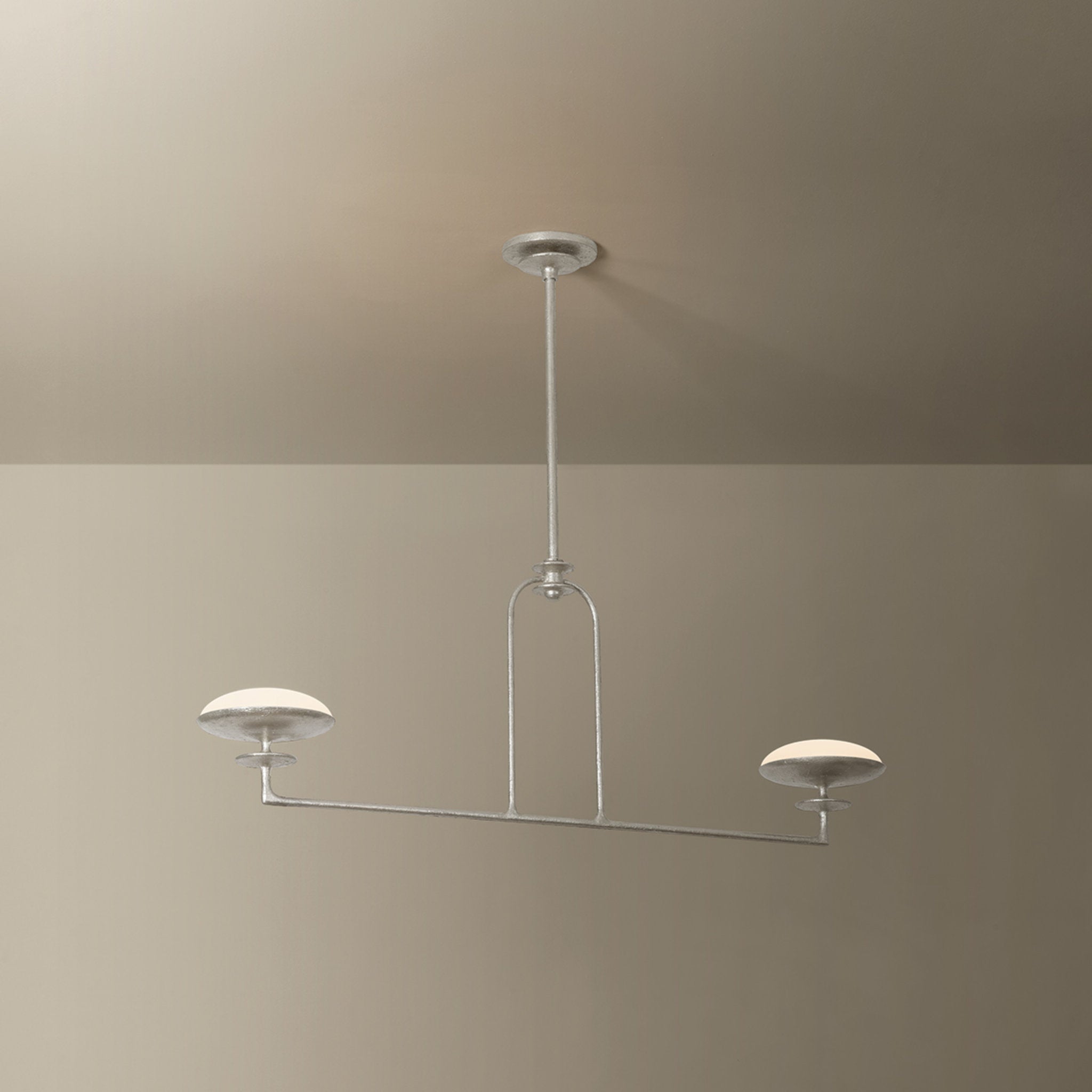 Pacific 2-Light Linear in Warm Silver Leaf 45L x 7.75W x 16.25H