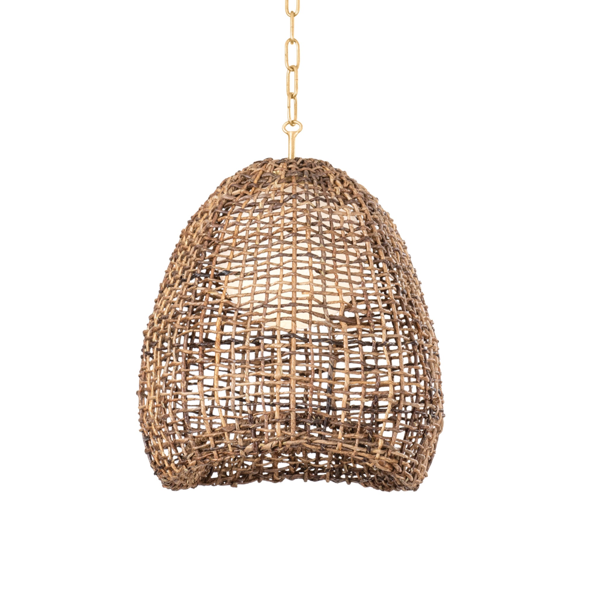 Maester 1-Light Pendant in Vintage Gold Leaf 16W x 19.75H