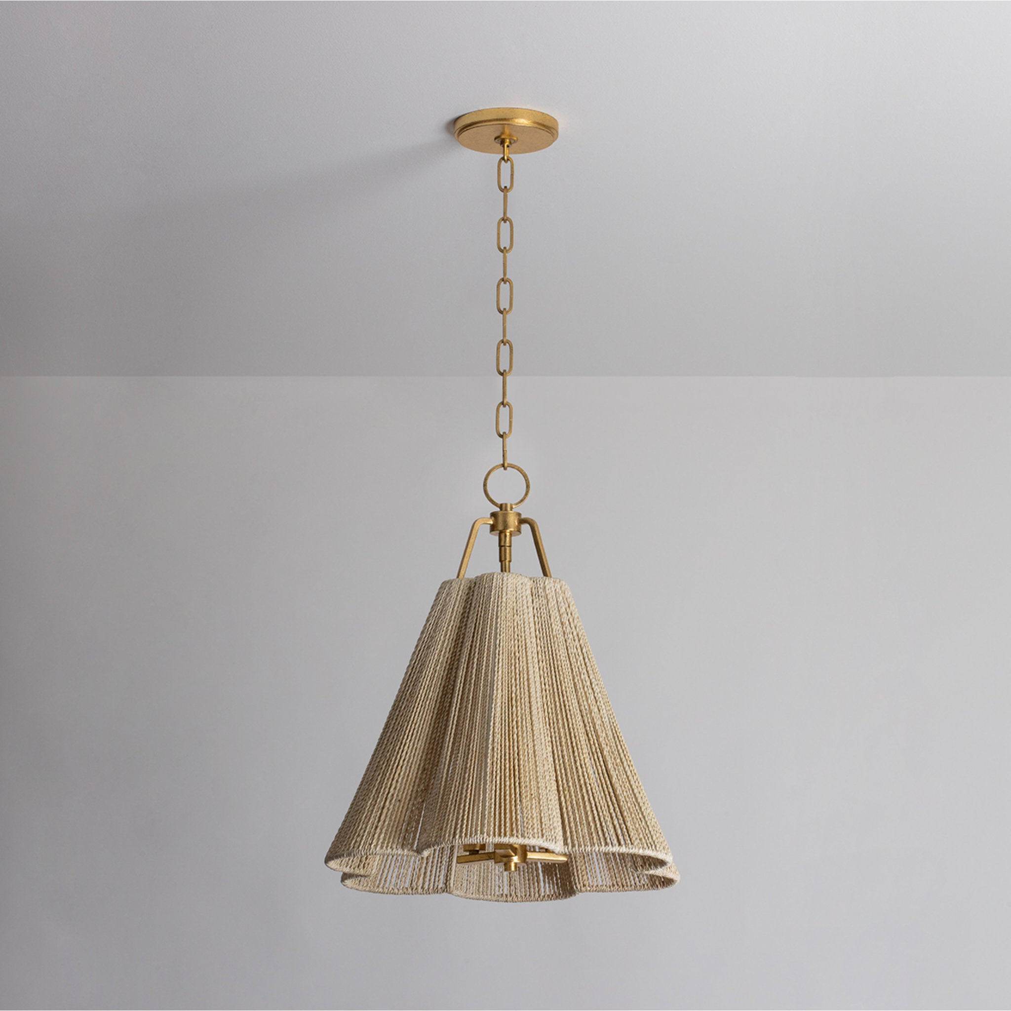Sonoma Pendant 3-Light LED in Vintage Gold Leaf 18L x 18W x 20.25H