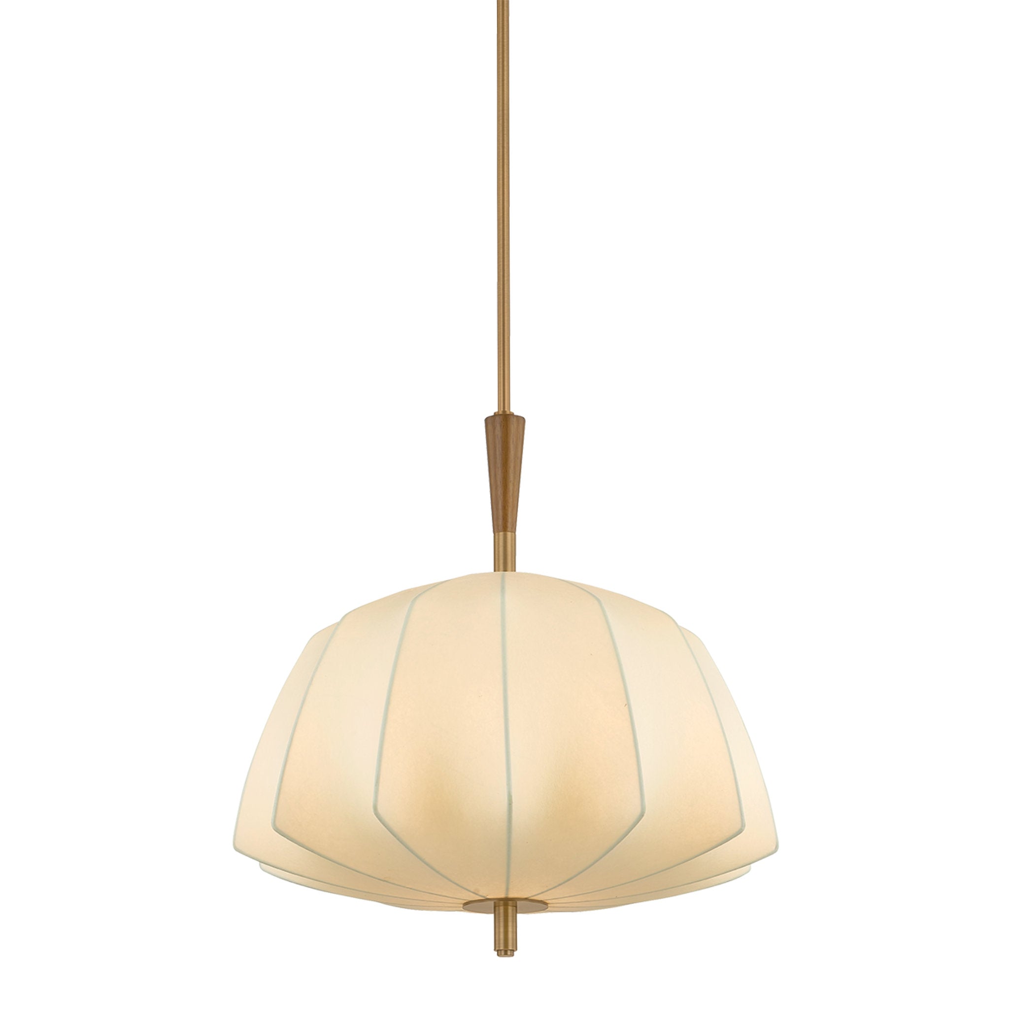 Flinders 1-Light Pendant in Patina Brass 20W x 20H