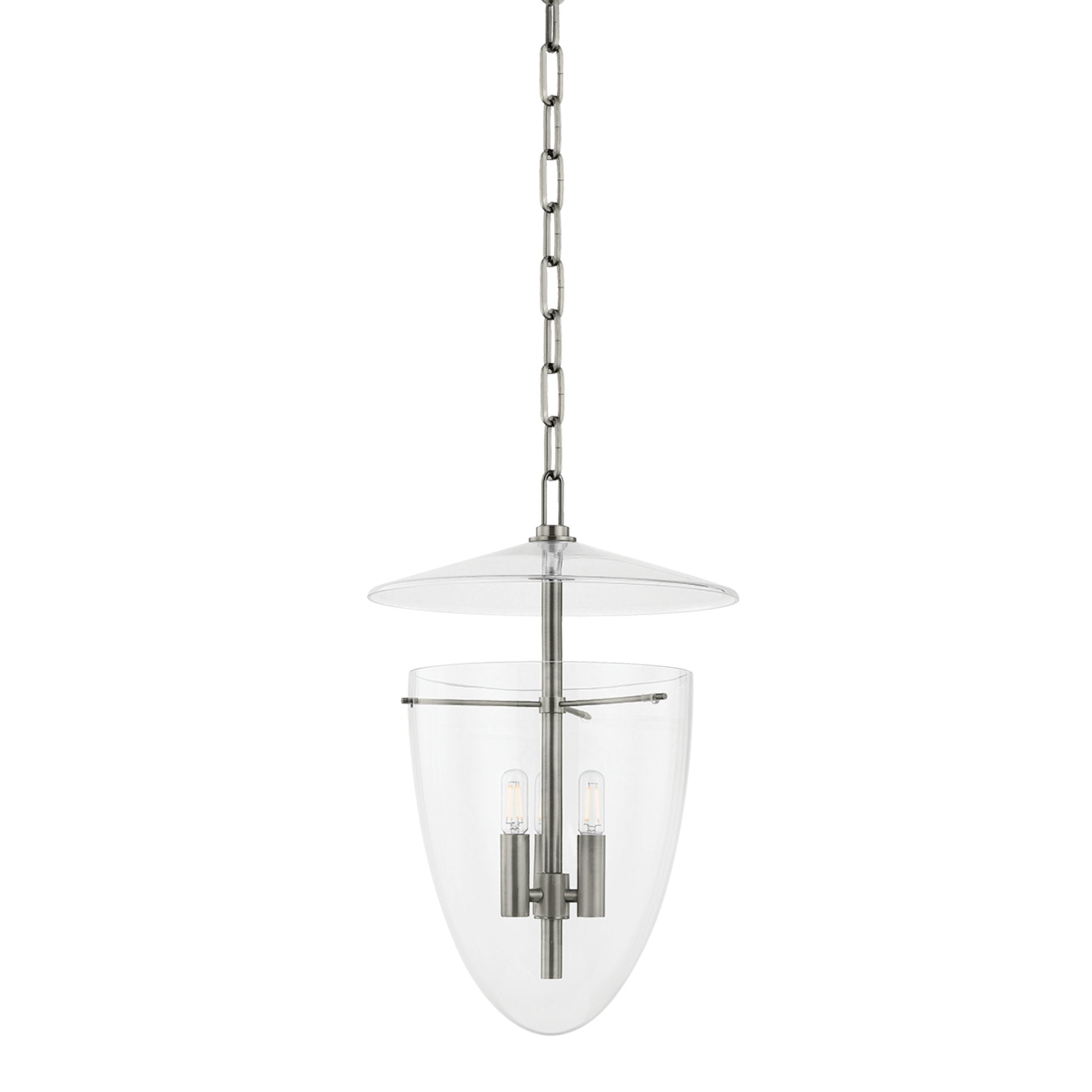 Tully 3-Light Lantern in Vintage Pewter 13.5W x 20.25H