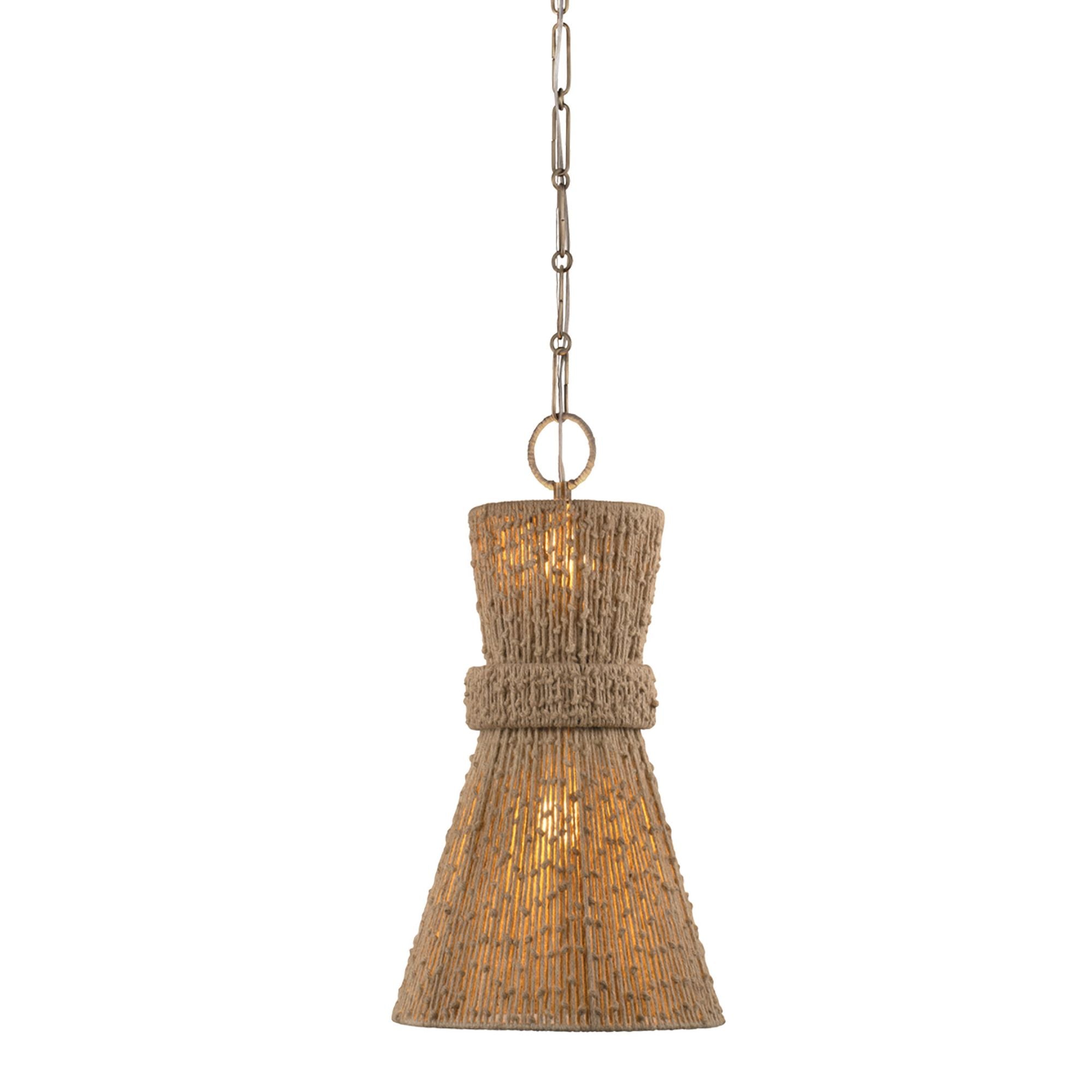 Raphael Pendant 2-Light LED in Patina Brass 14W x 25.5H