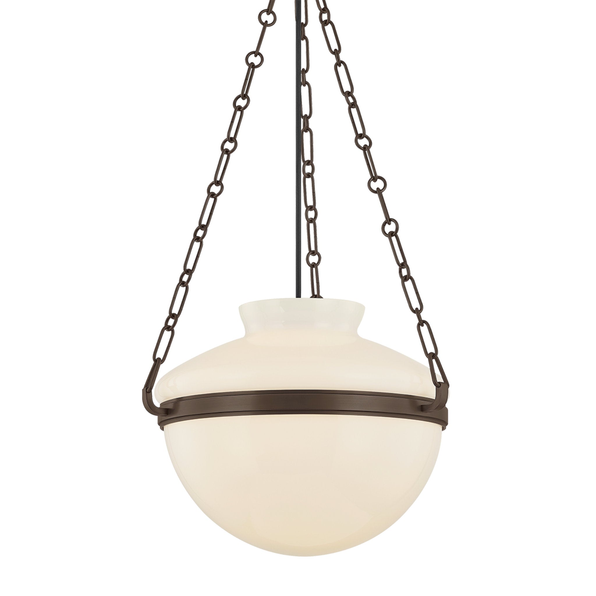 Paradigm 1-Light Pendant in Bronze by Lauren Liess 16.25W x 12H