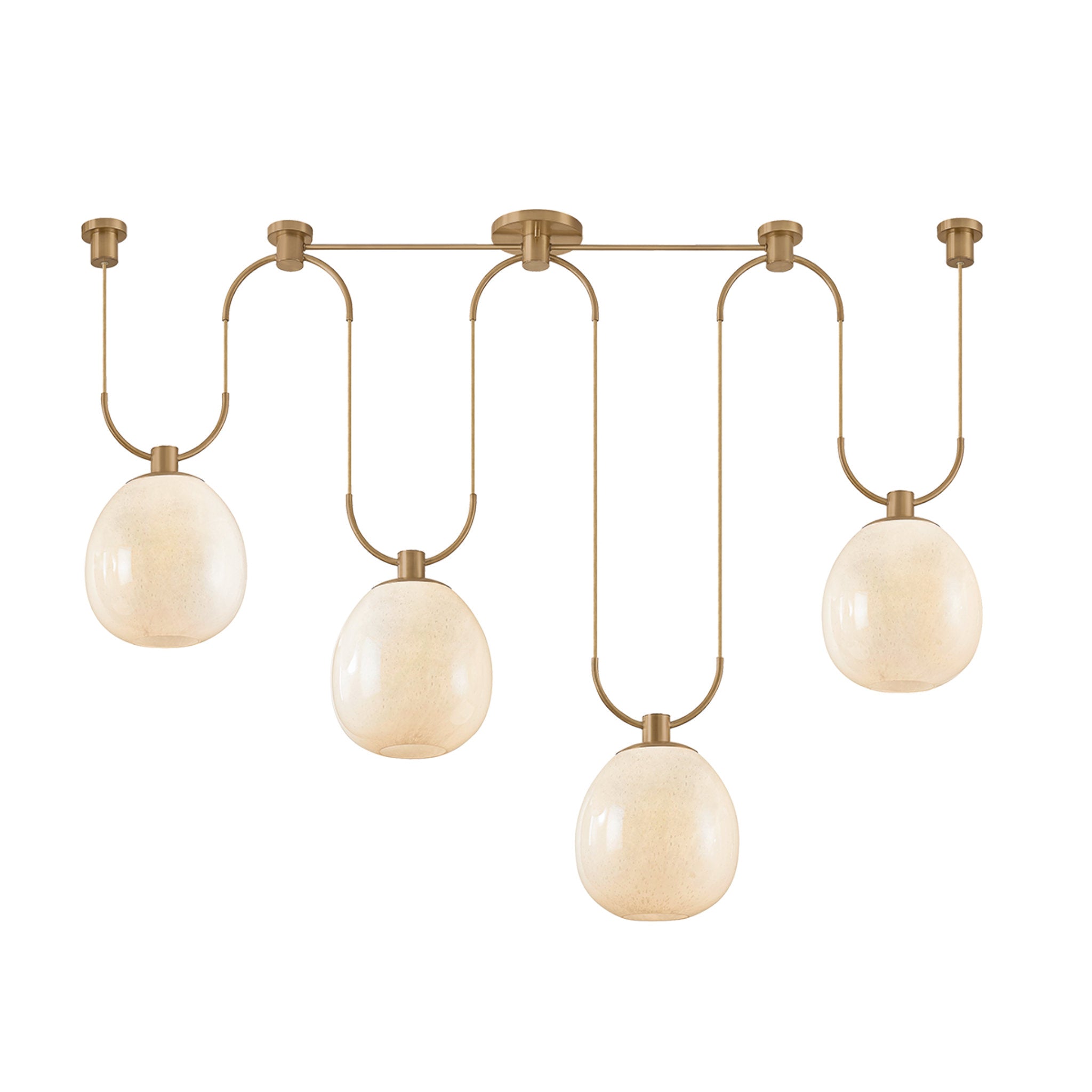 Jove 4-Light Linear in Patina Brass 10.25L x 58W x 16.5H