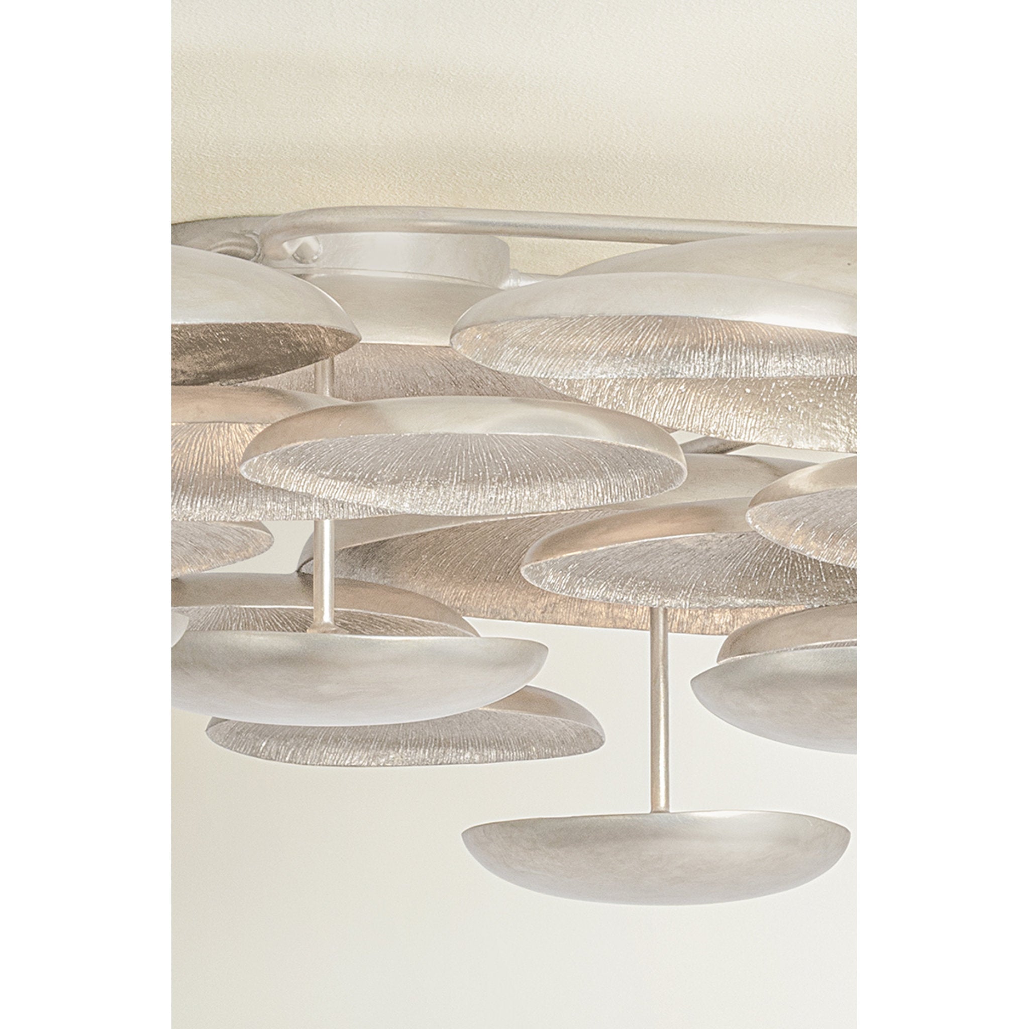 Fistral 7-Light Semi Flush in Textured Warm Silver Leaf 58.5W x 10.25H