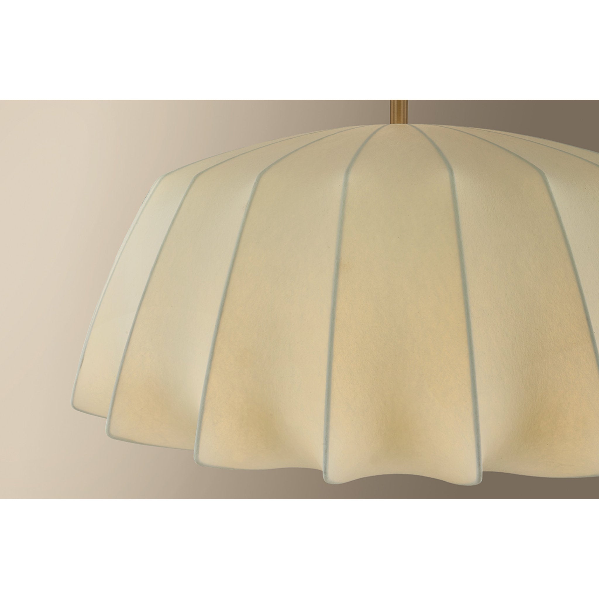 Flinders 1-Light Pendant in Patina Brass 32W x 25.5H