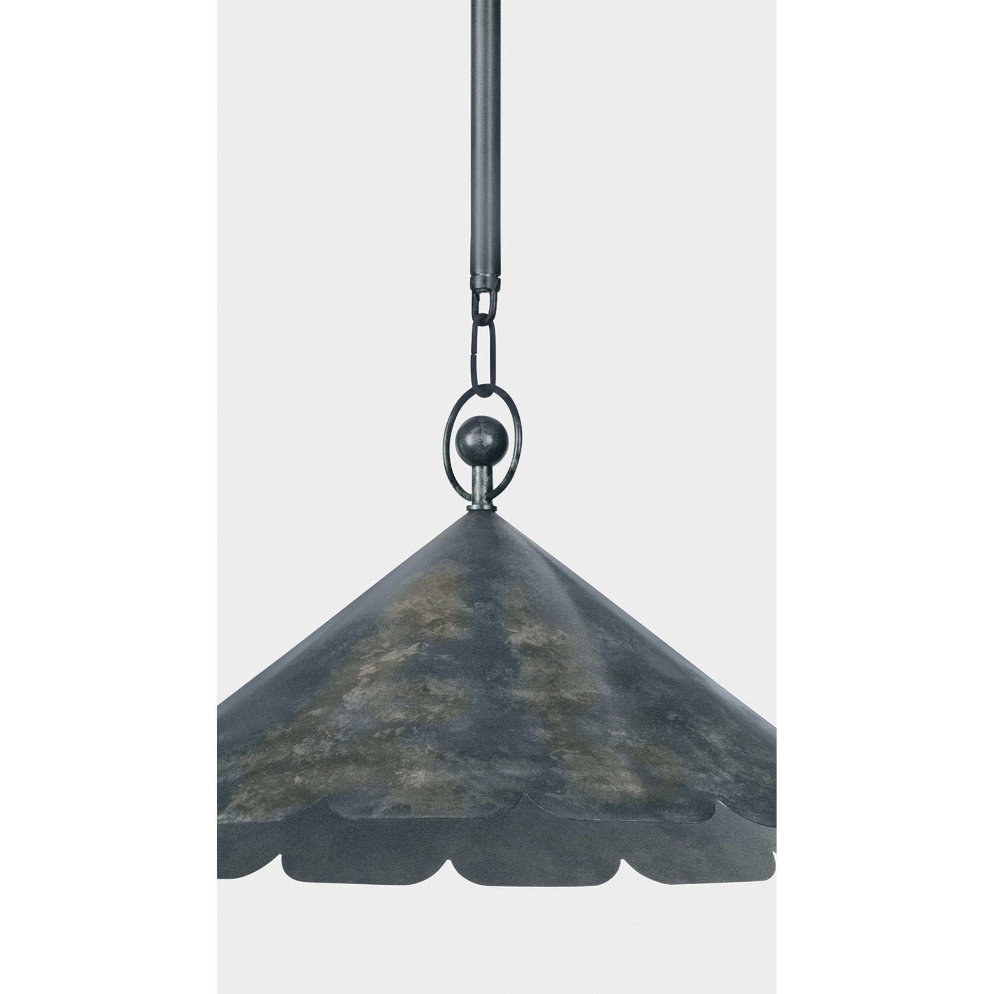 Folly Beach 1-Light Pendant in Verdigris by Cortney Bishop 20.75W x 10.75H