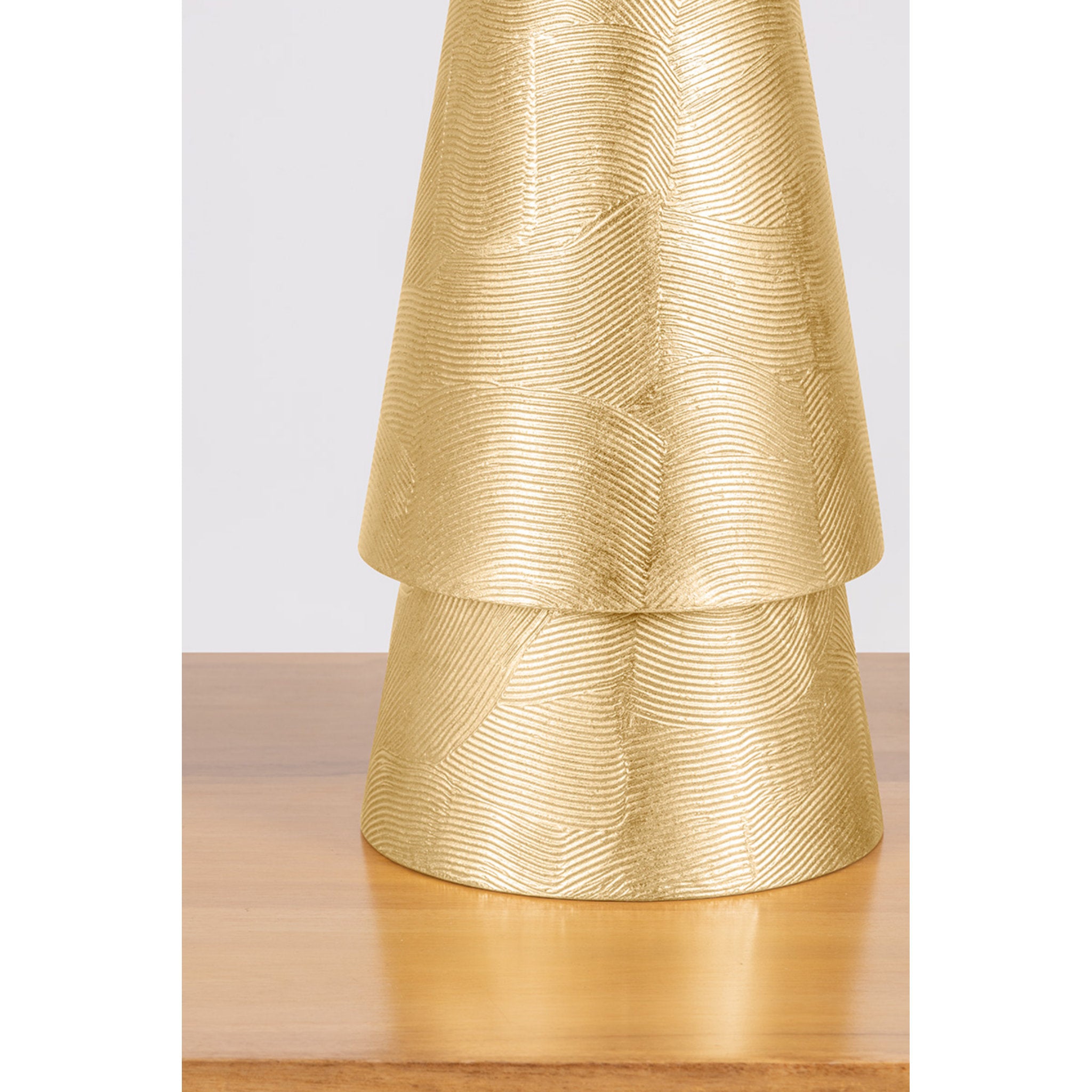 Foxton 1-Light Table Lamp in Vintage Gold Leaf 18W x 22H
