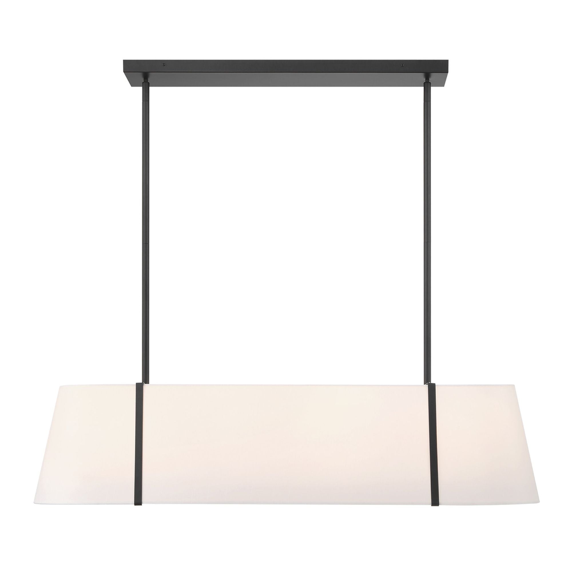 Fulton 41.75'' Black Linear Oval Chandelier Black 41.75"W x 9.75"H x 11.75"D