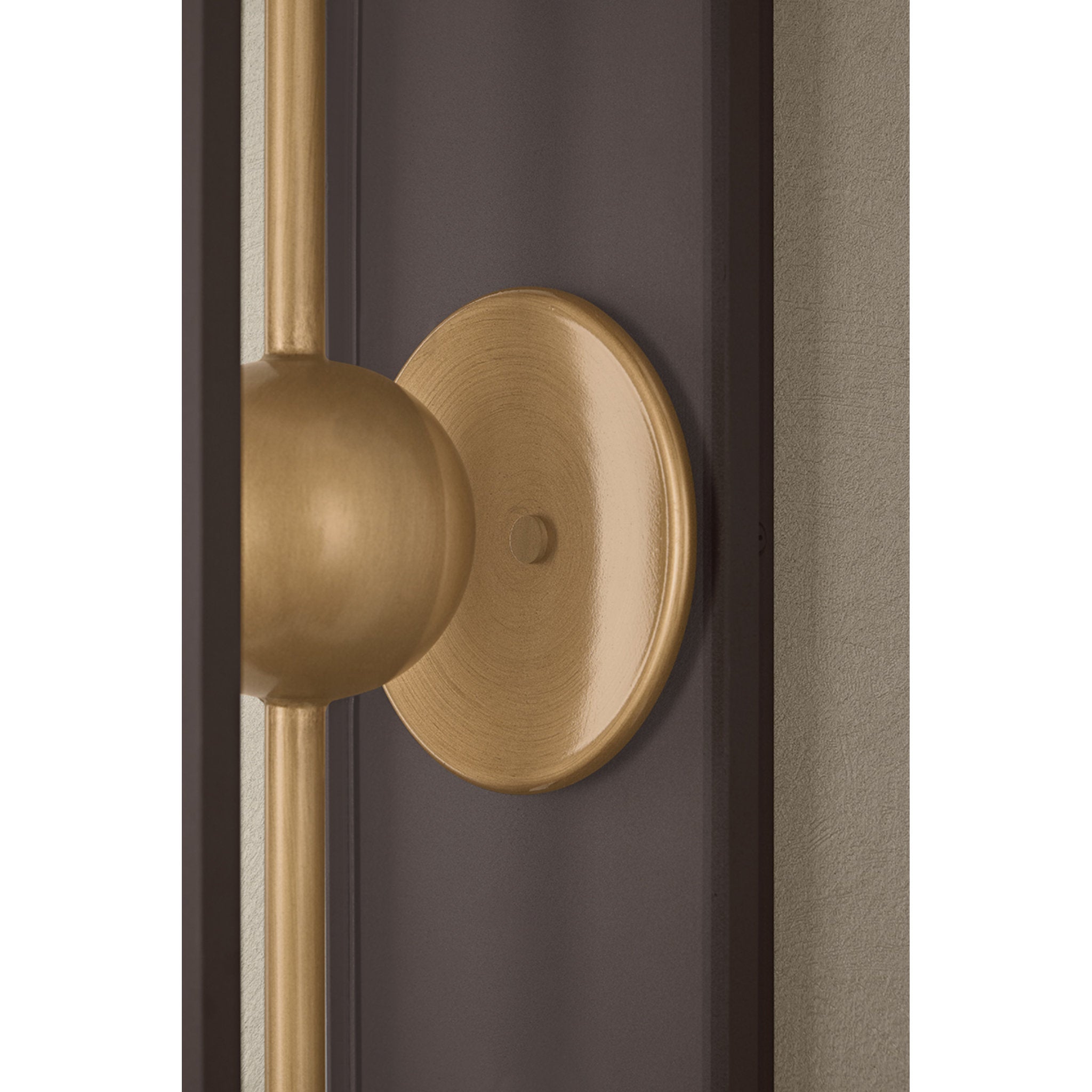 Garvey 1-Light Exterior Wall Sconce in Textured Bronze 6W x 21H
