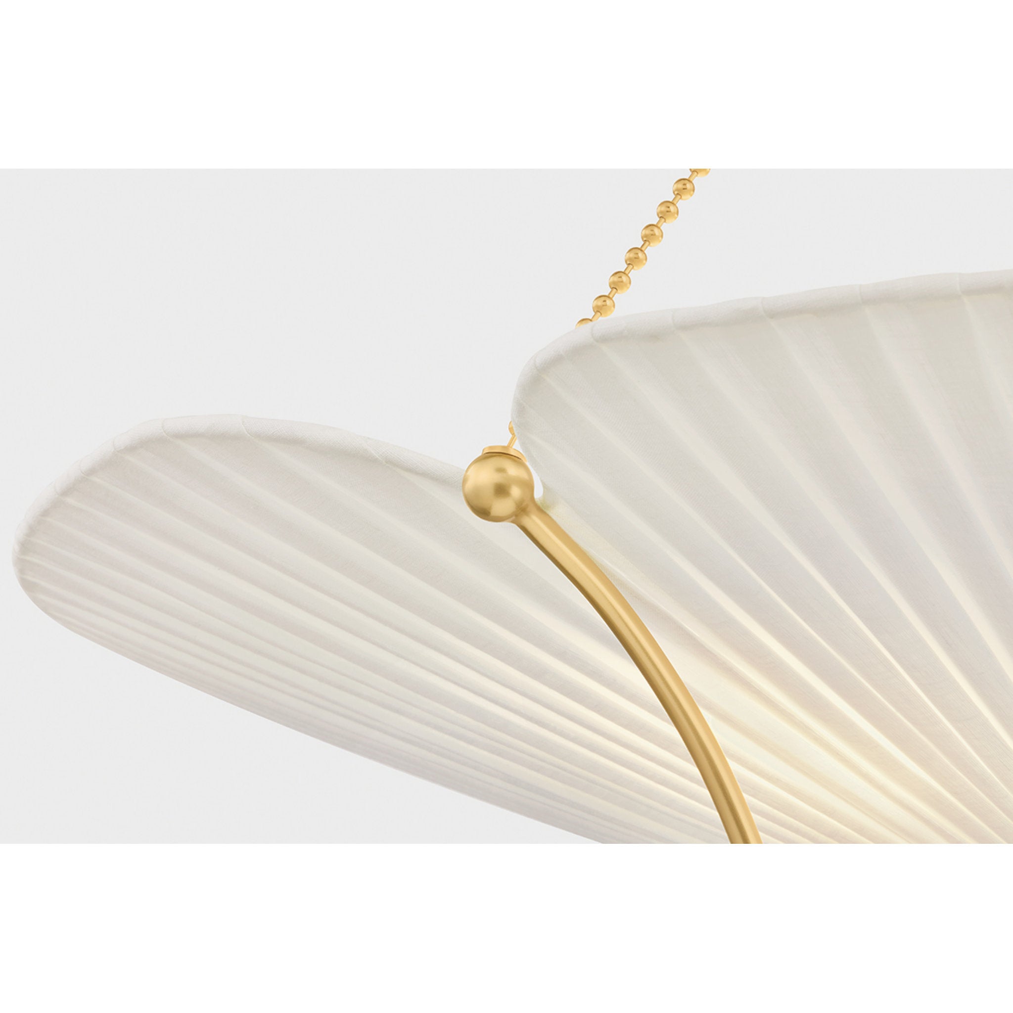 Gerhard 3-Light Pendant in Aged Brass by Augusta Hoffman 28W x 23.25H