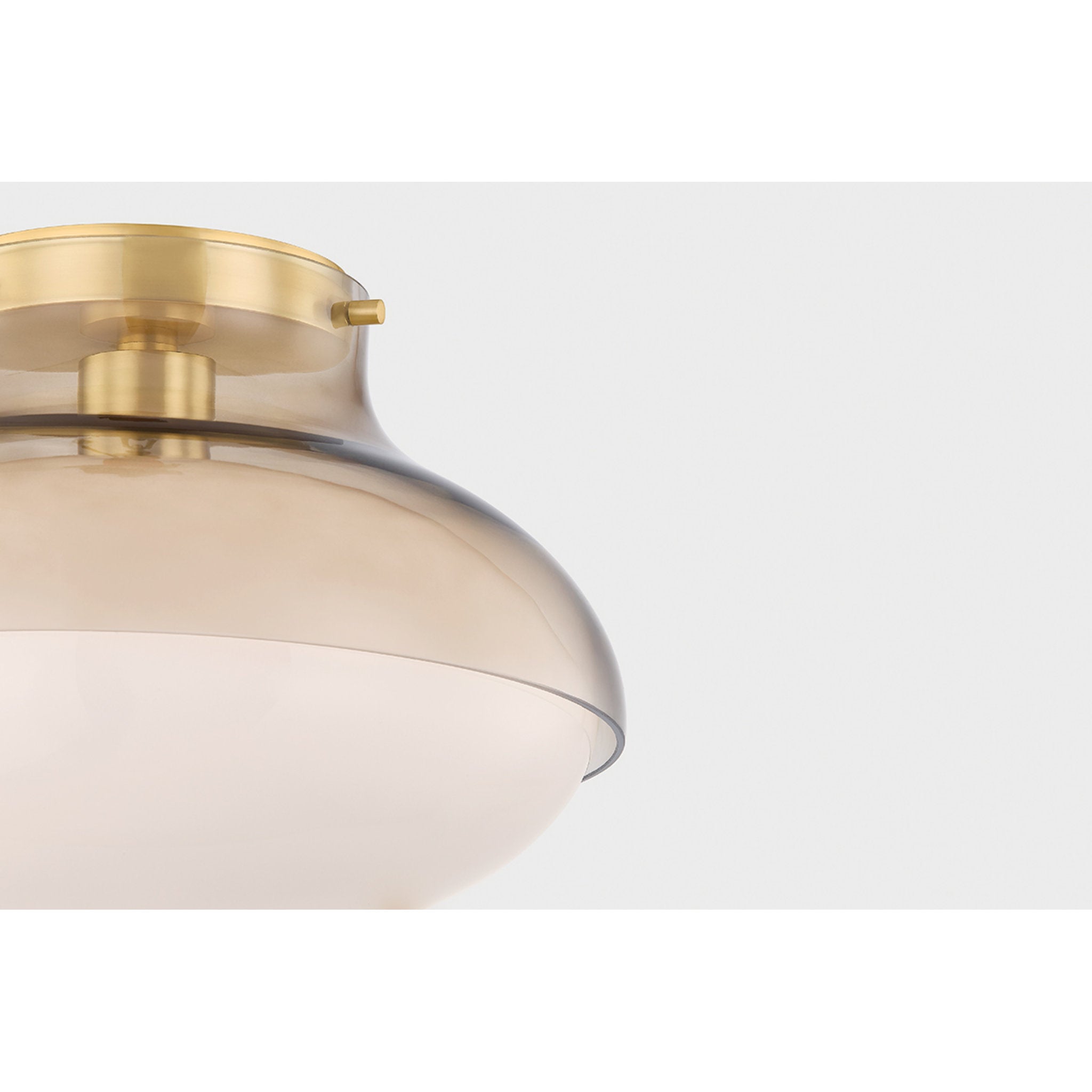 Gianna 1-Light Flush Mount in Aged Brass 12.5W x 8.5H