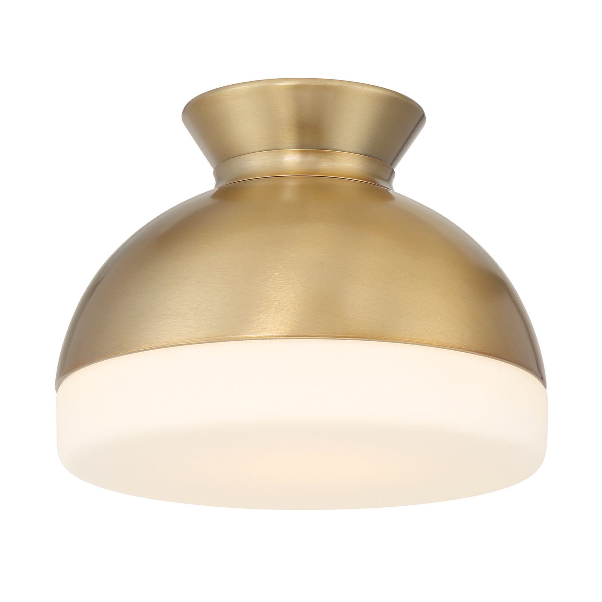 Brian Patrick Flynn Gidget 10.25'' Vibrant Gold Flush Mount Gold 10.25"W x 7.5"H x 10.25"D