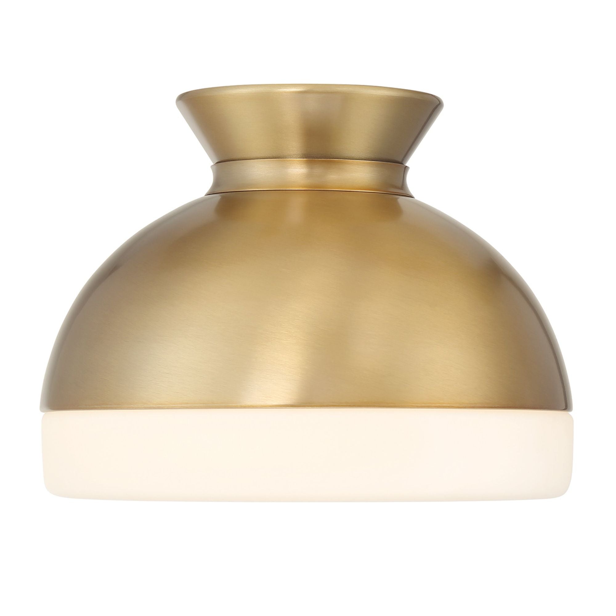 Brian Patrick Flynn Gidget 10.25'' Vibrant Gold Flush Mount Gold 10.25"W x 7.5"H x 10.25"D