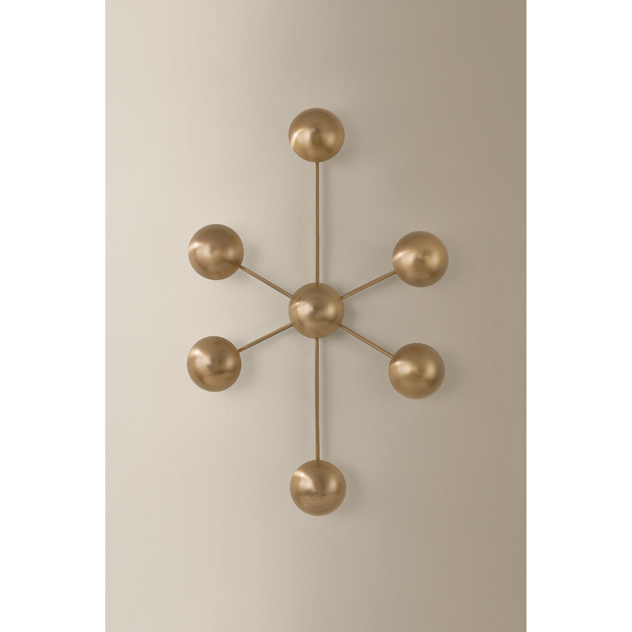 Giovanni 6-Light Wall Sconce in Patina Brass 3.75L x 24.5W x 34.75H