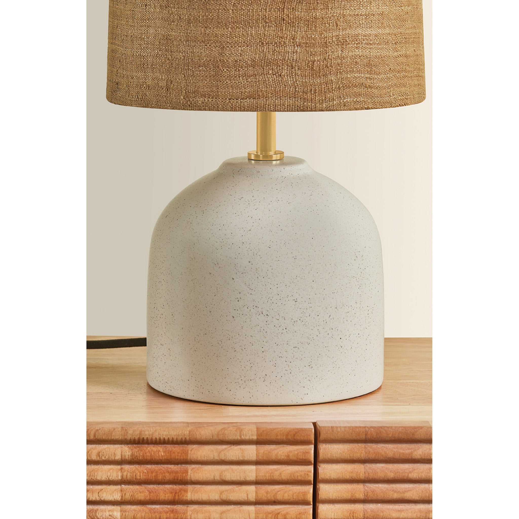 Gladys 1-Light Table Lamp in Aged Brass 10W x 20H