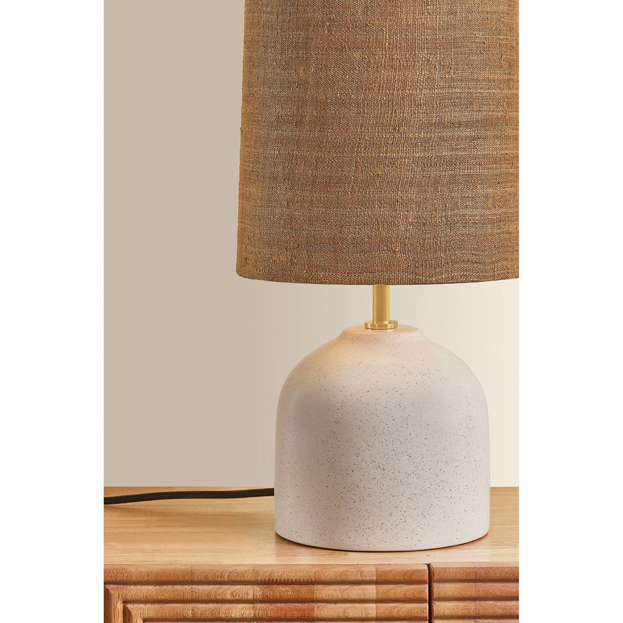Gladys 1-Light Table Lamp in Aged Brass 10W x 20H