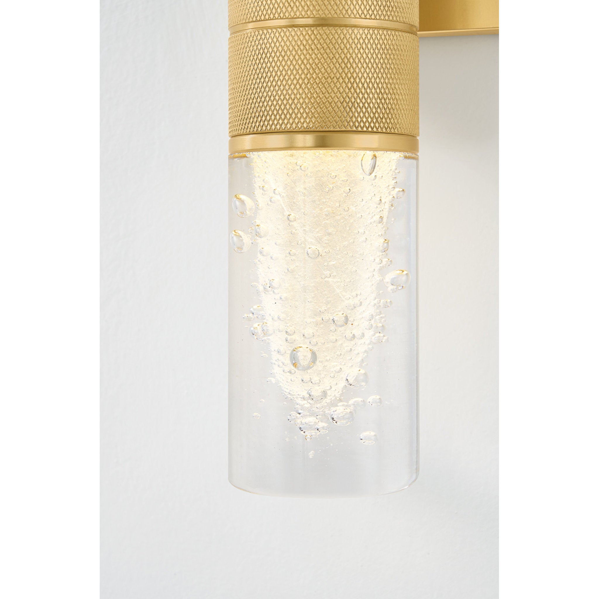 Glen Cove 2-Light Wall Sconce in Aged Brass 4.25W x 17H