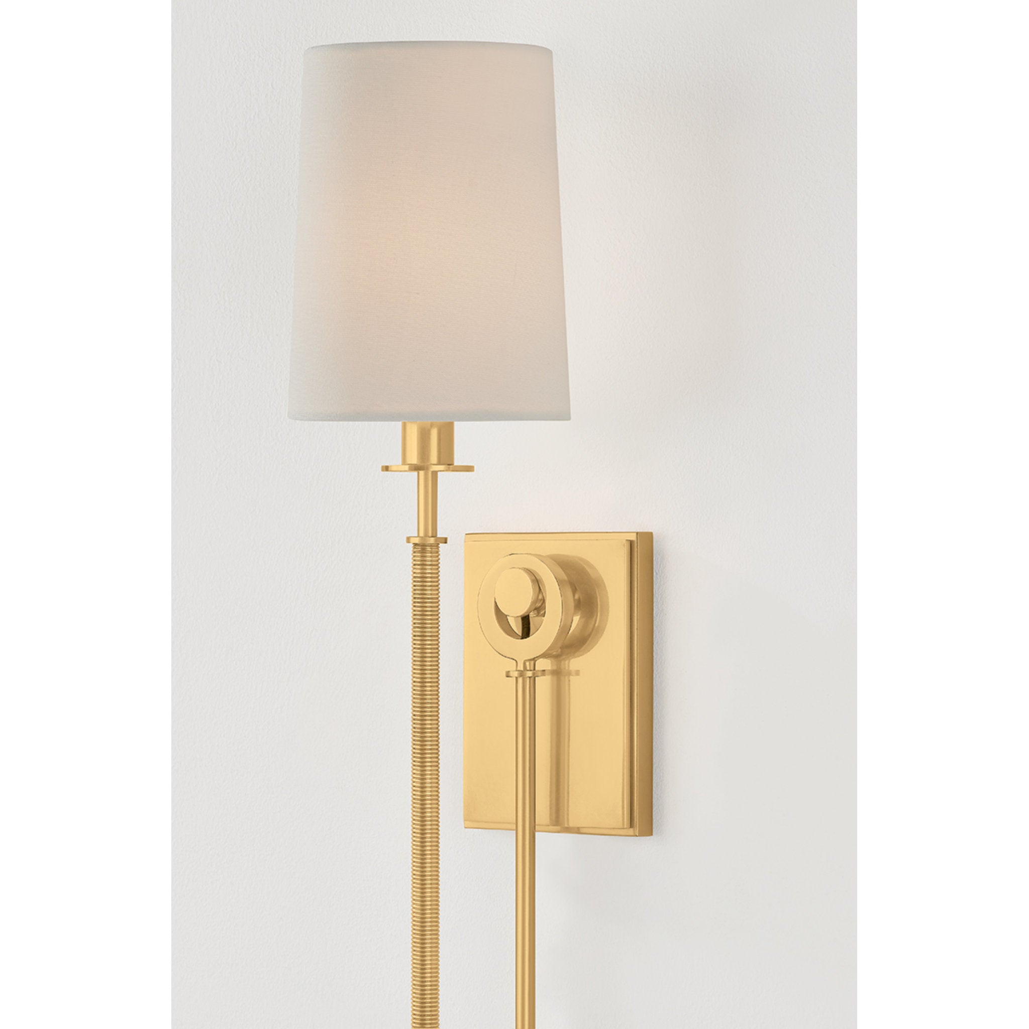 Glenmont 1-Light Wall Sconce in Aged Brass 5.25W x 20.5H (2071-AGB)