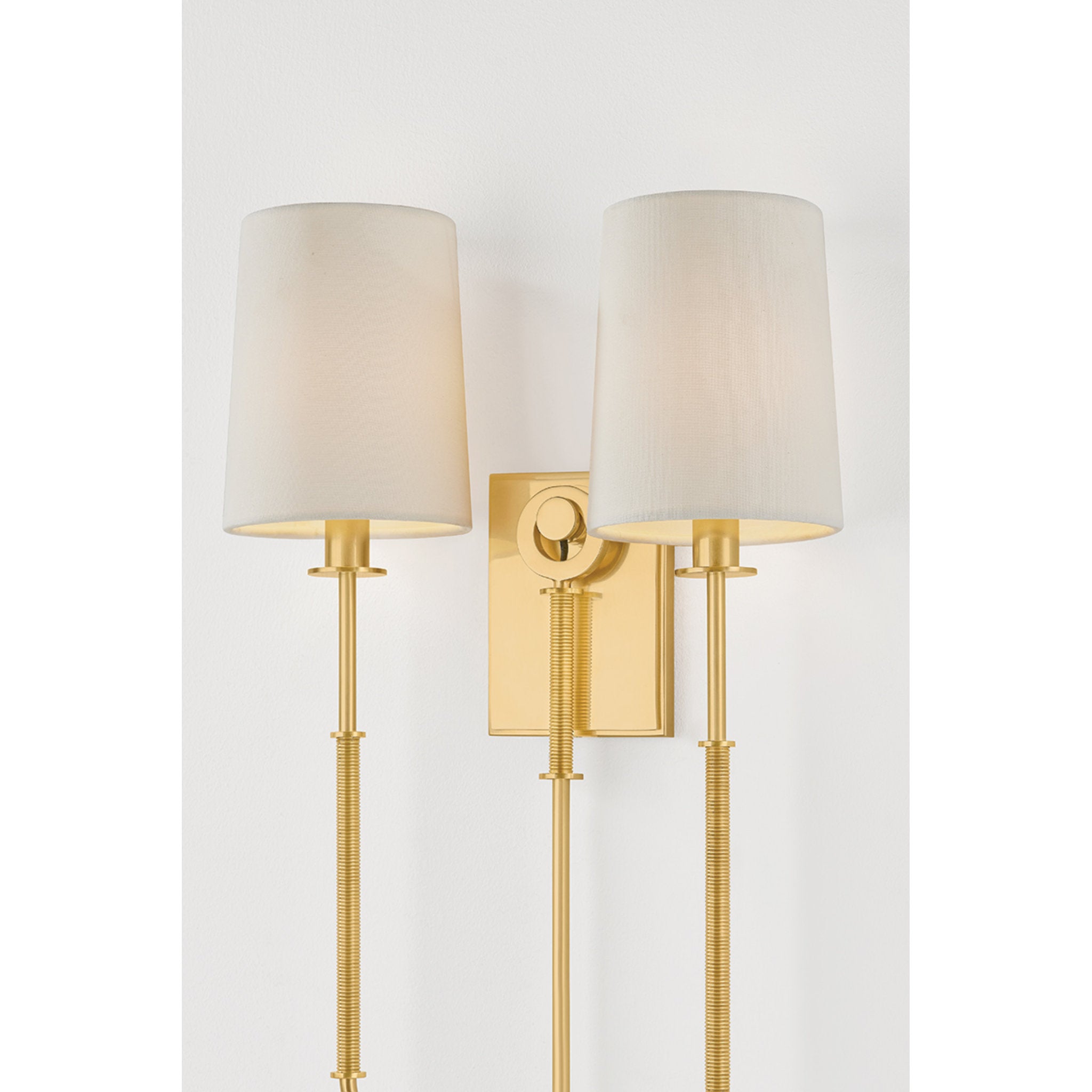 Glenmont 2-Light Wall Sconce in Aged Brass 14W x 21H (2072-AGB)