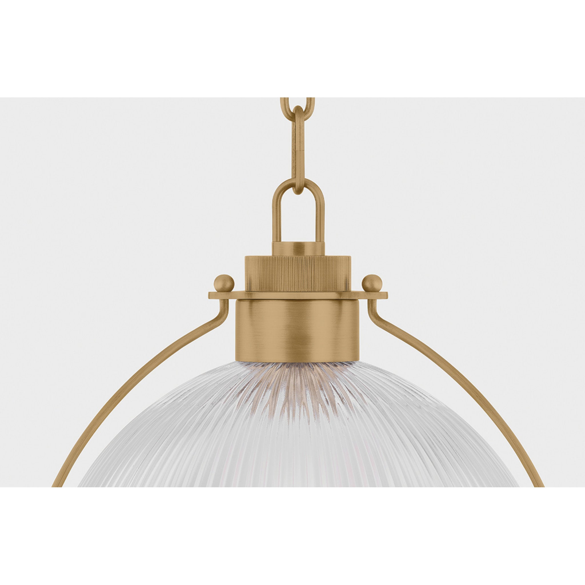 Glint 1-Light Pendant in Patina Brass by Lauren Liess 14W x 10H