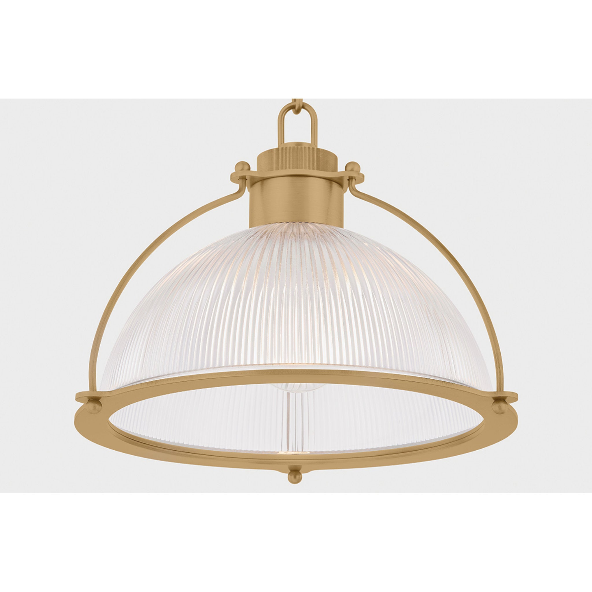 Glint 1-Light Pendant in Patina Brass by Lauren Liess 14W x 10H