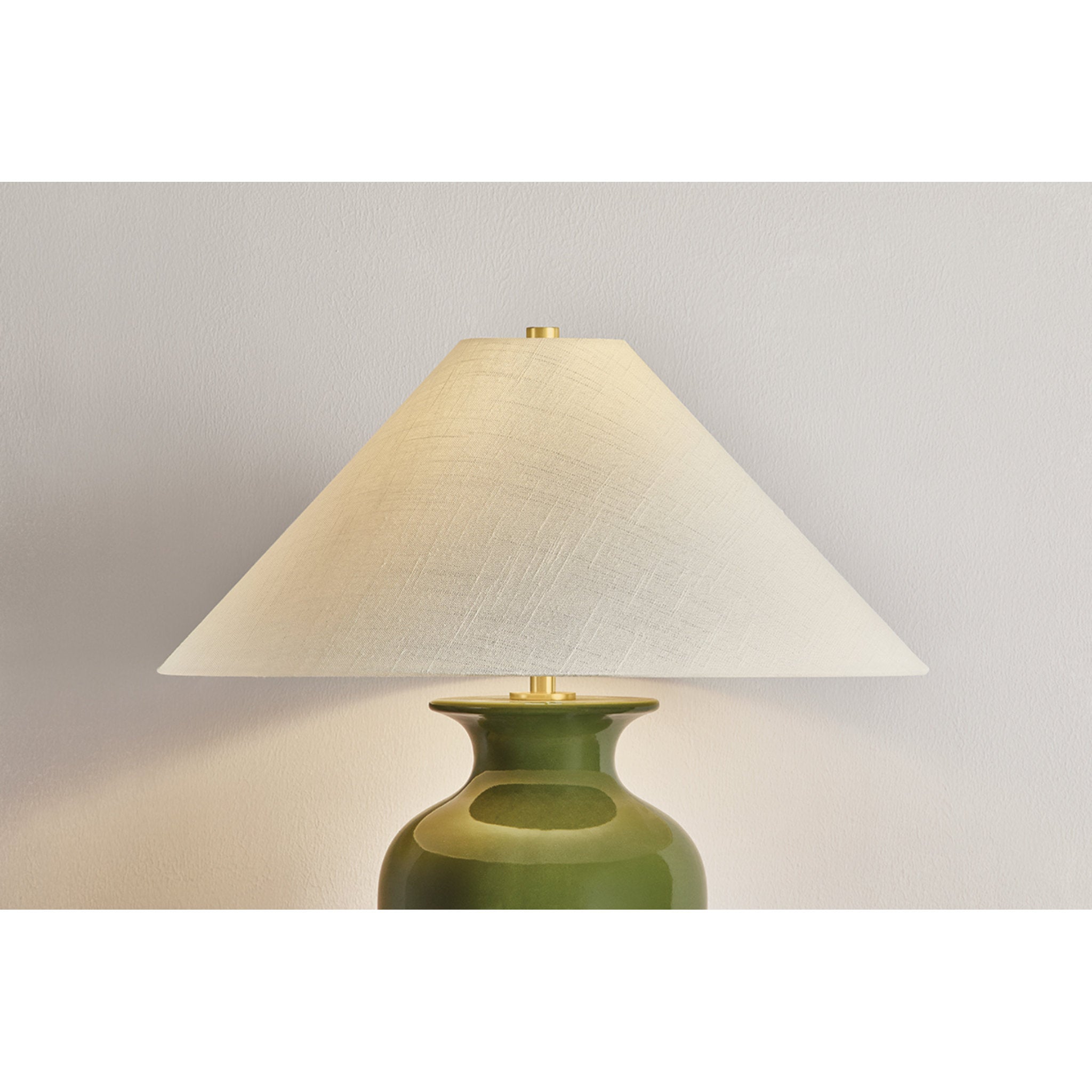 Grassy Point 1-Light Table Lamp in Aged Brass 22.5W x 29H
