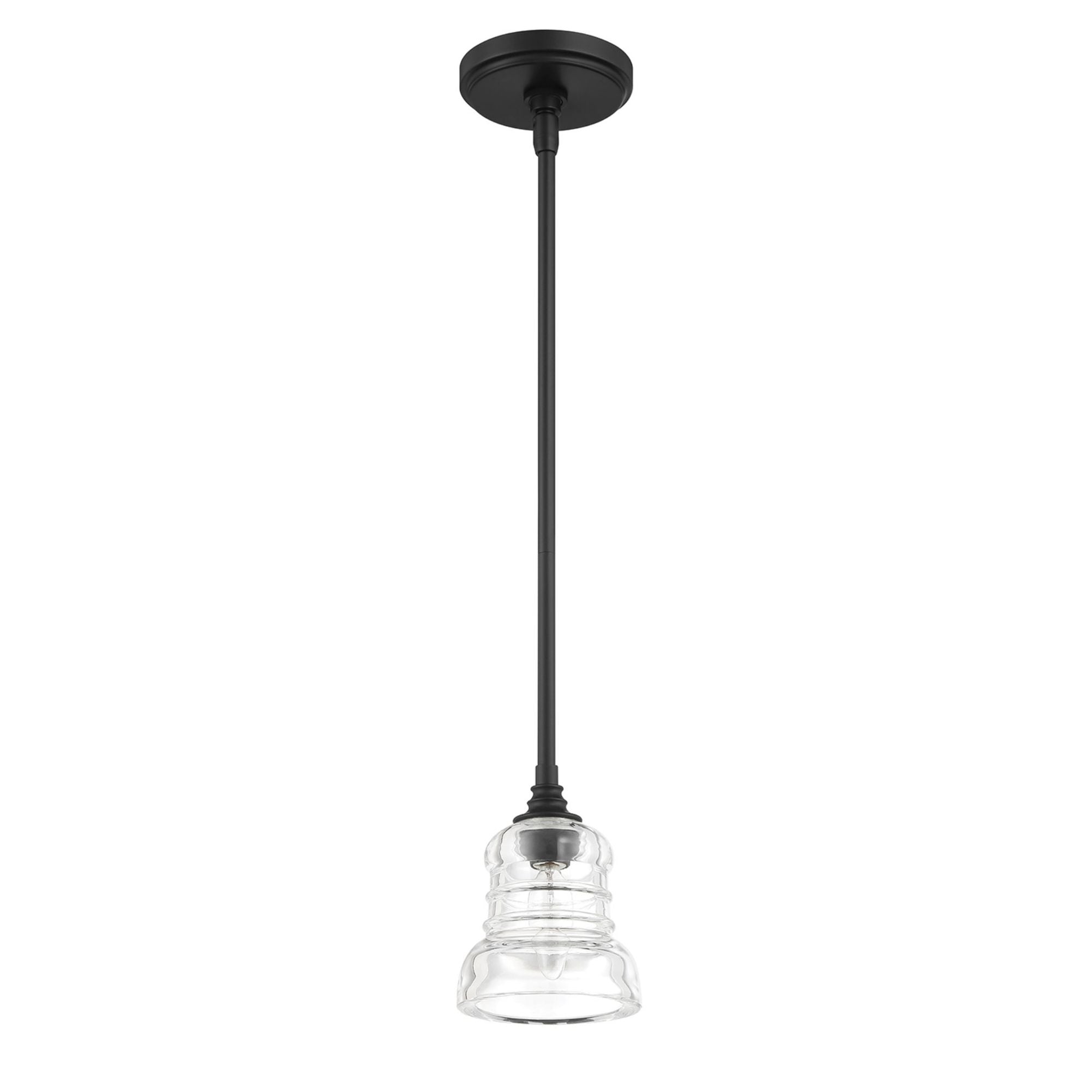 Gregory 5'' Matte Black Pendant Black 5"W x 6.5"H x 5"D