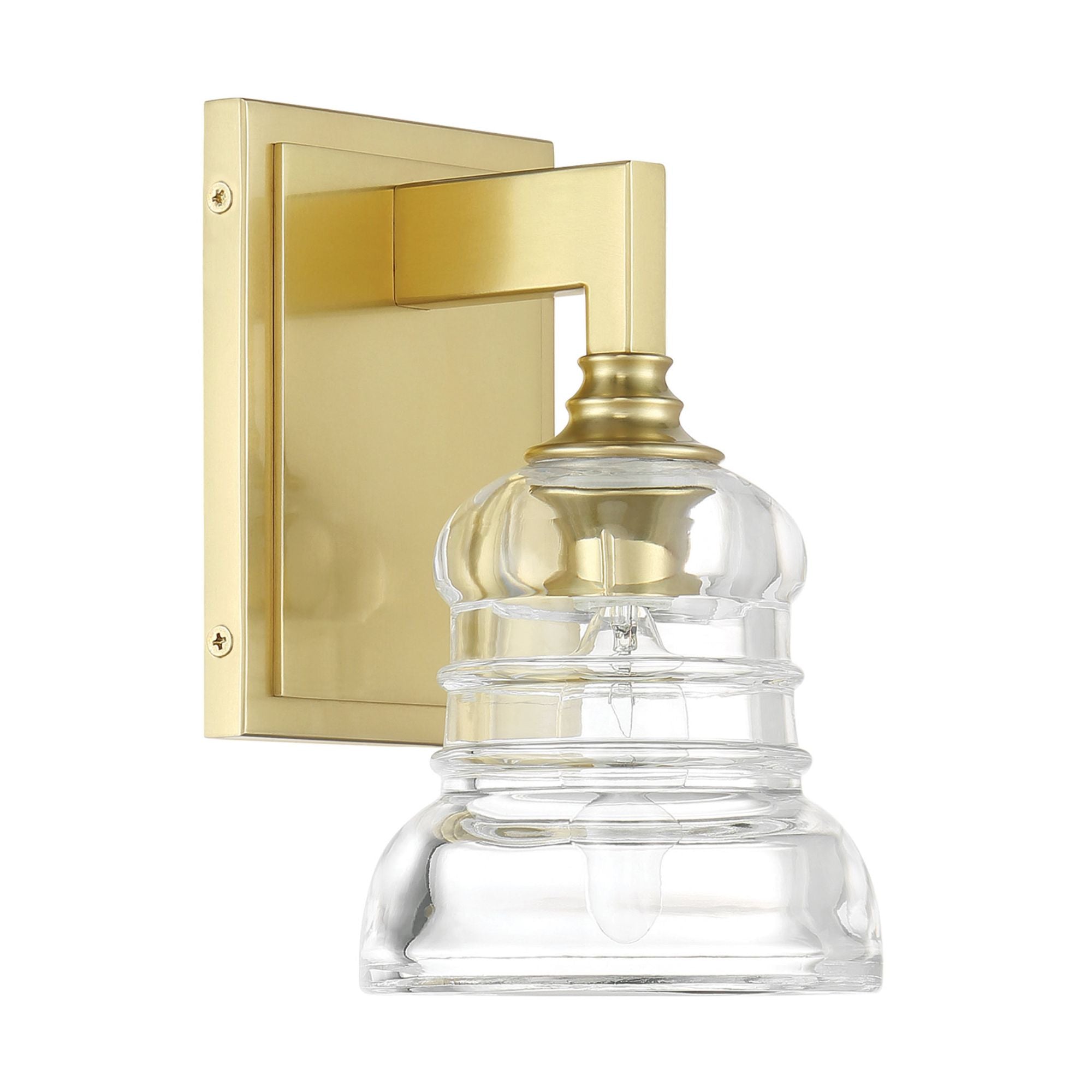 Gregory 5'' Aged Brass Sconce Gold 5"W x 8.5"H x 5.75"D