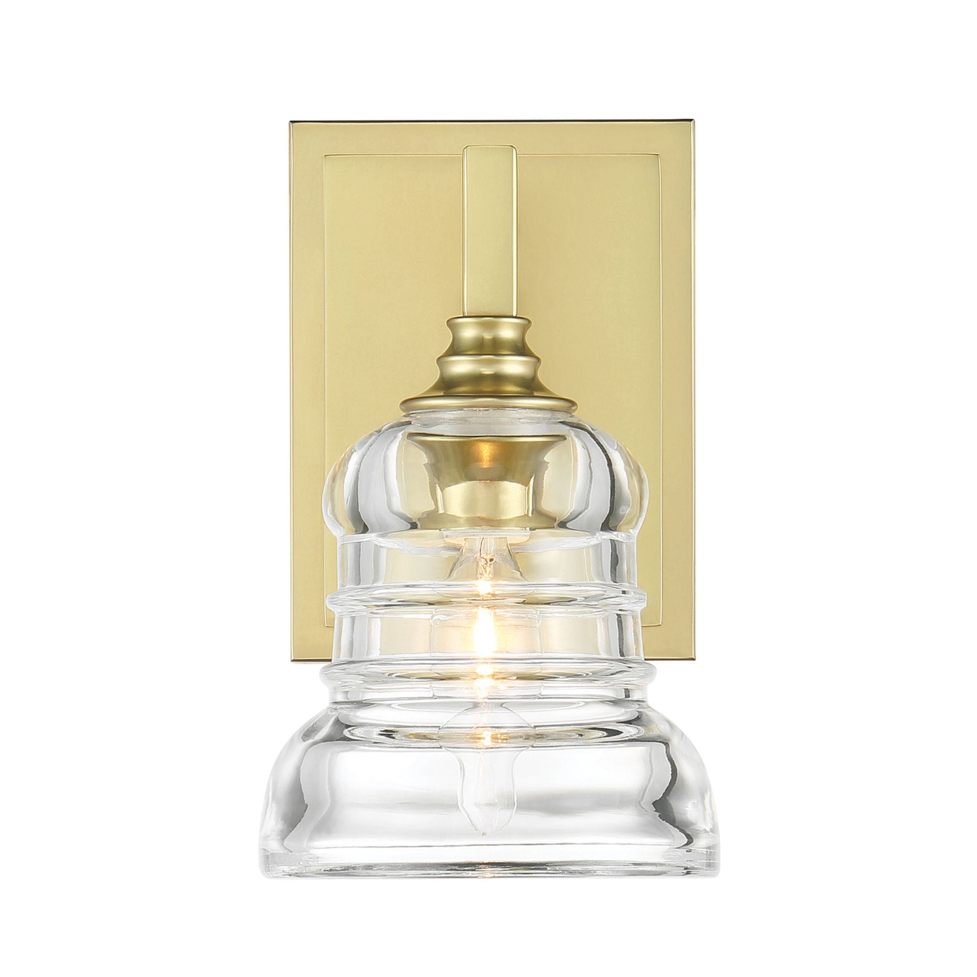 Gregory 5'' Aged Brass Sconce Gold 5"W x 8.5"H x 5.75"D