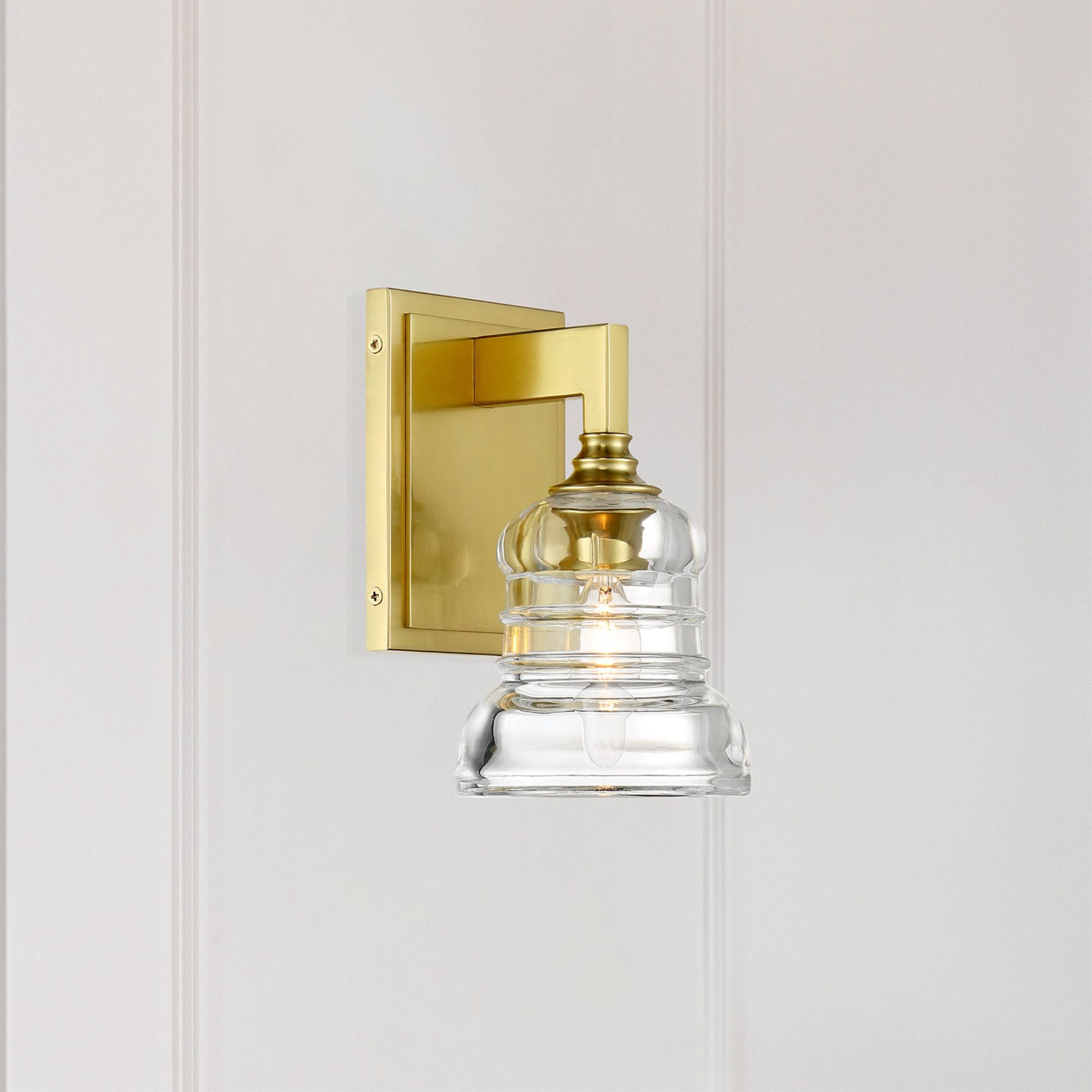 Gregory 5'' Aged Brass Sconce Gold 5"W x 8.5"H x 5.75"D
