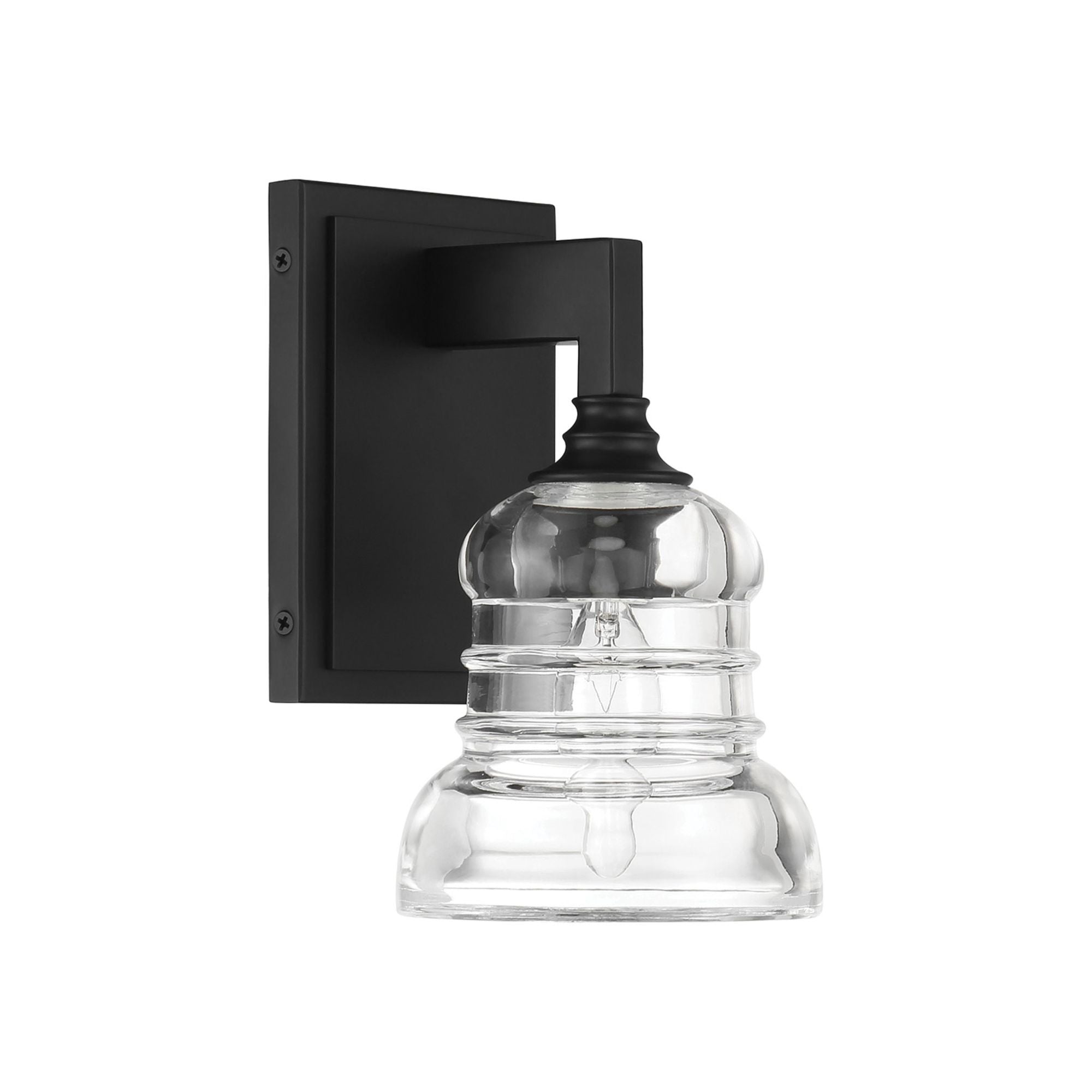 Gregory 5'' Matte Black Sconce Black 5"W x 8.5"H x 5.75"D