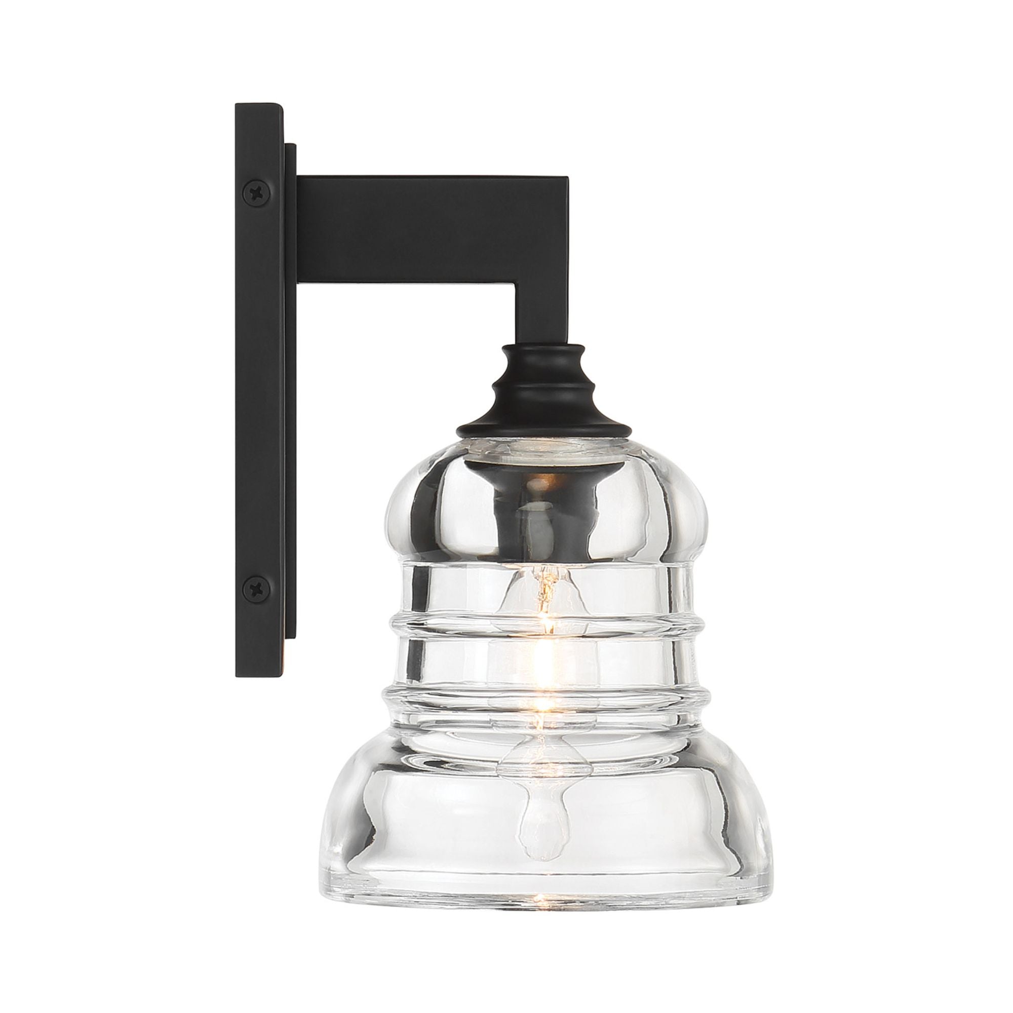 Gregory 5'' Matte Black Sconce Black 5"W x 8.5"H x 5.75"D