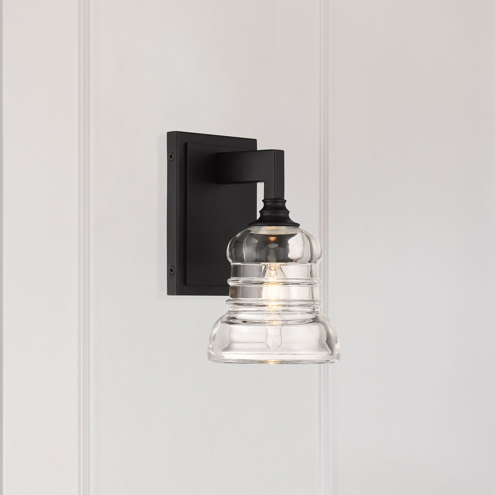 Gregory 5'' Matte Black Sconce Black 5"W x 8.5"H x 5.75"D