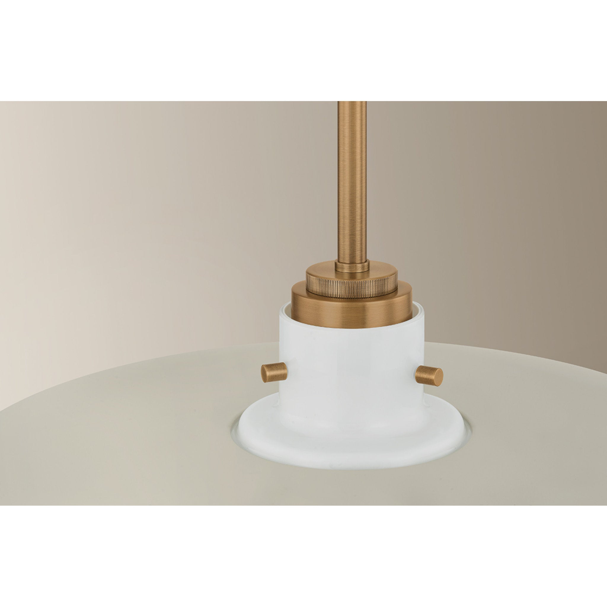 Gustavo 1-Light Pendant in Patina Brass 20W x 8.75H