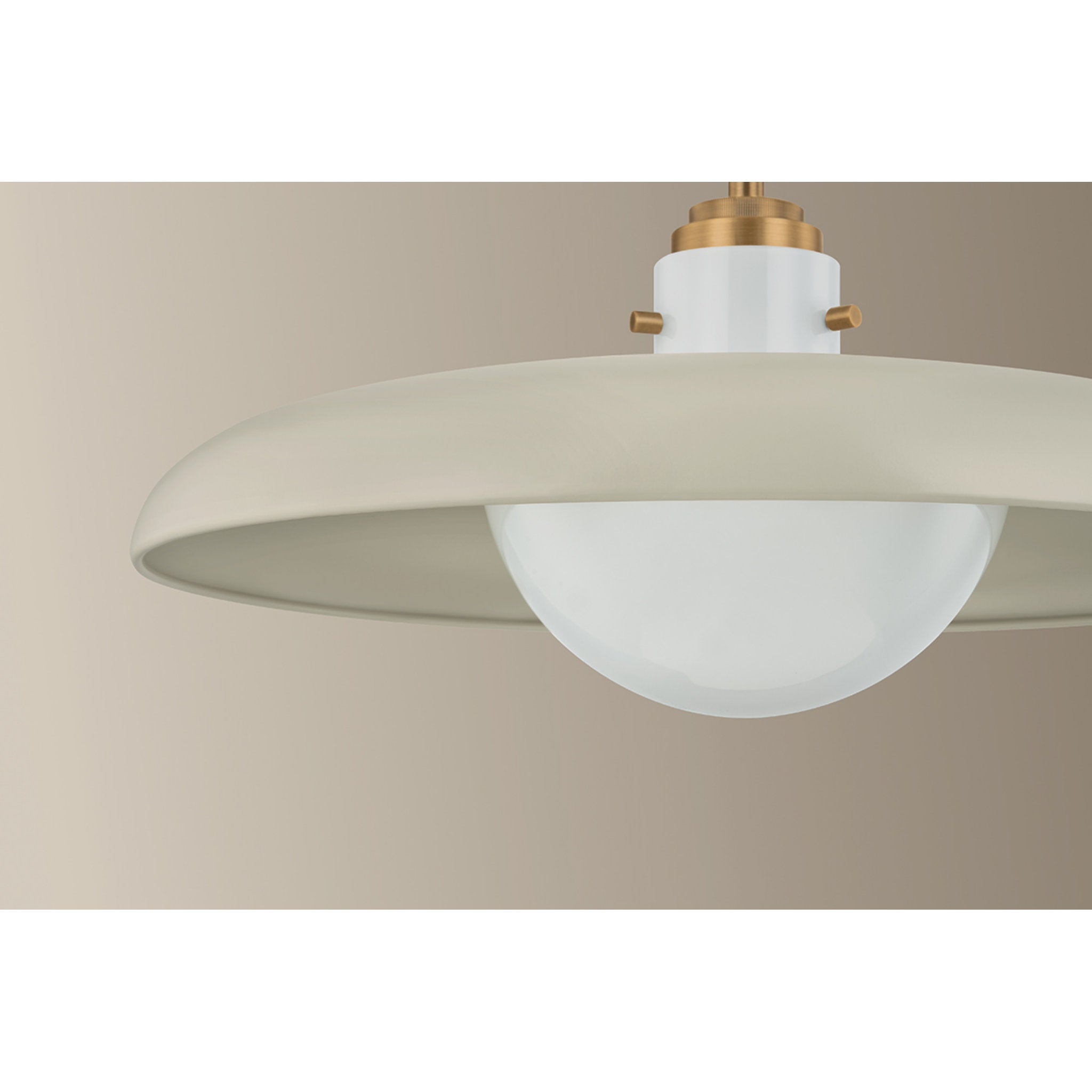 Gustavo 1-Light Pendant in Patina Brass 20W x 8.75H