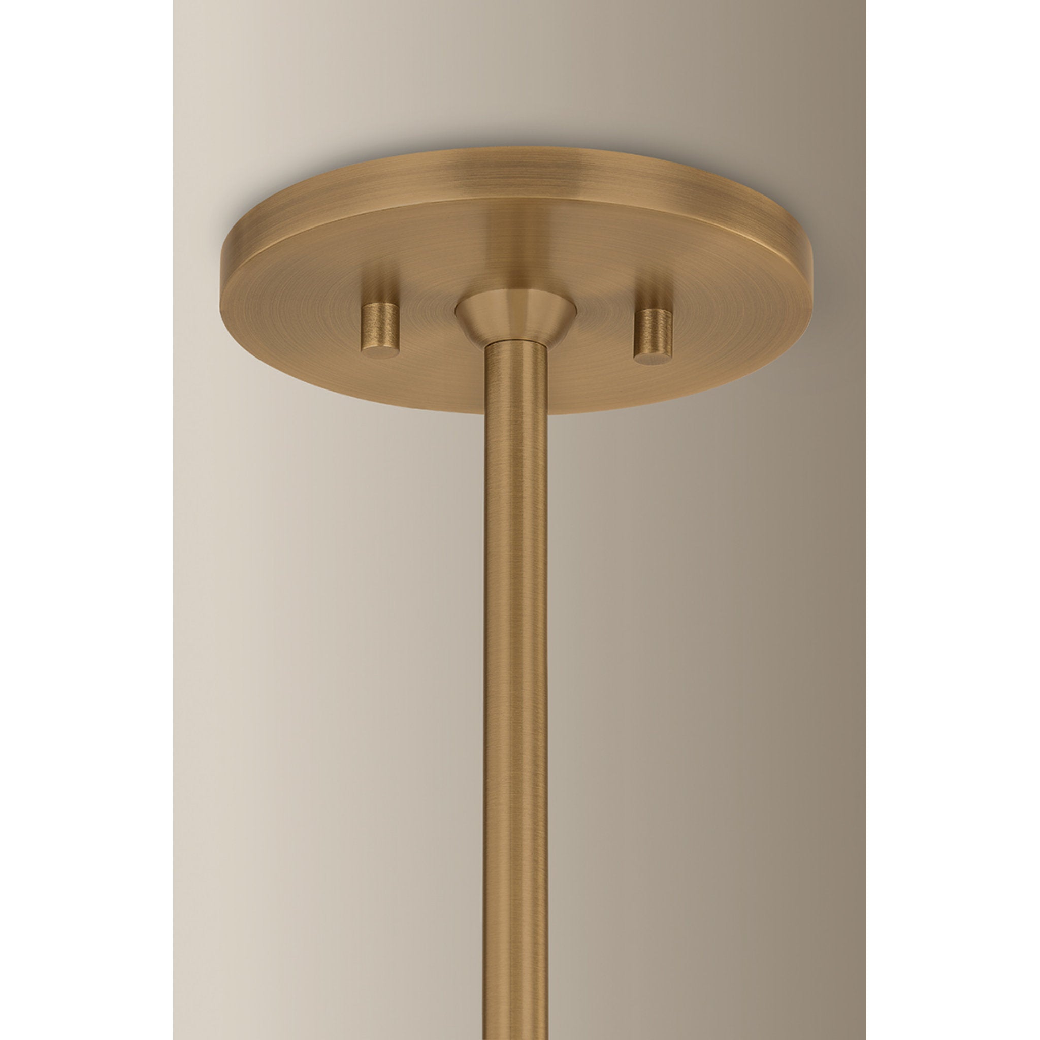 Gustavo 1-Light Pendant in Patina Brass 28W x 10.75H