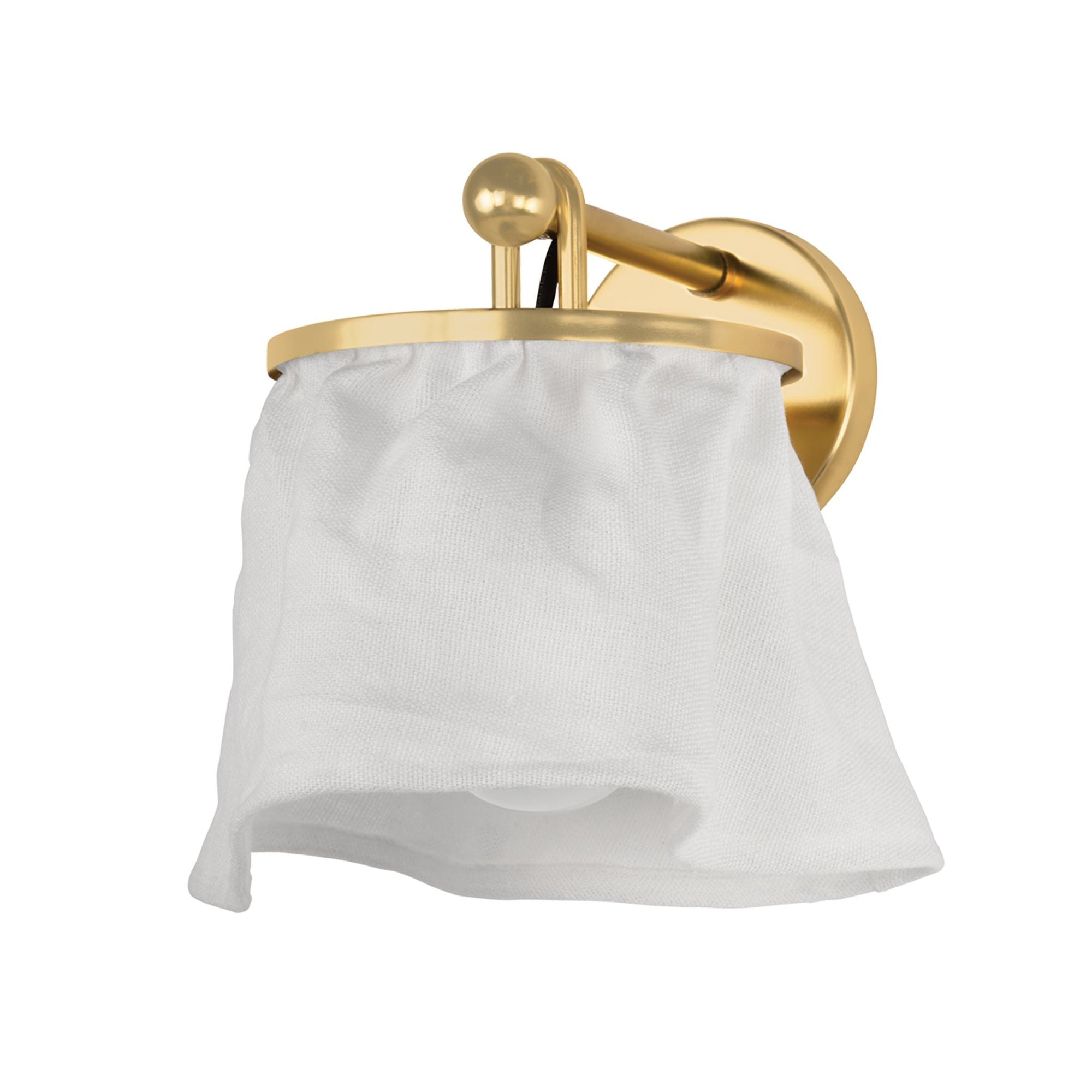 Jalissa 1-Light Wall Sconce in Aged Brass 10W x 11.25H