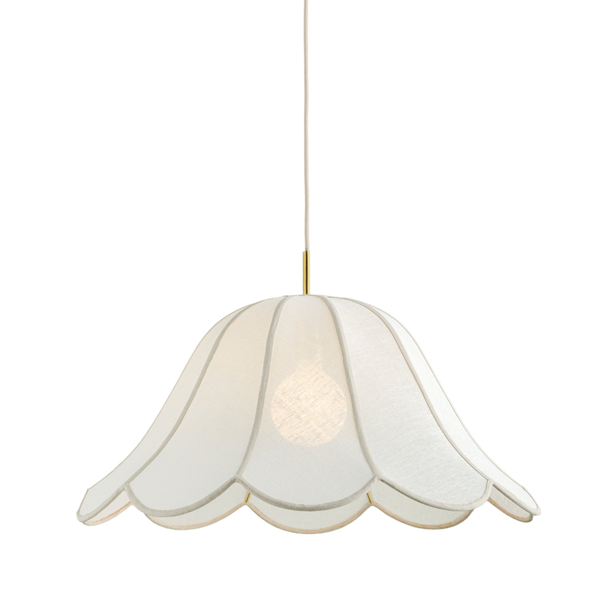 Dara 1-Light Pendant in Aged Brass 30W x 17.75H