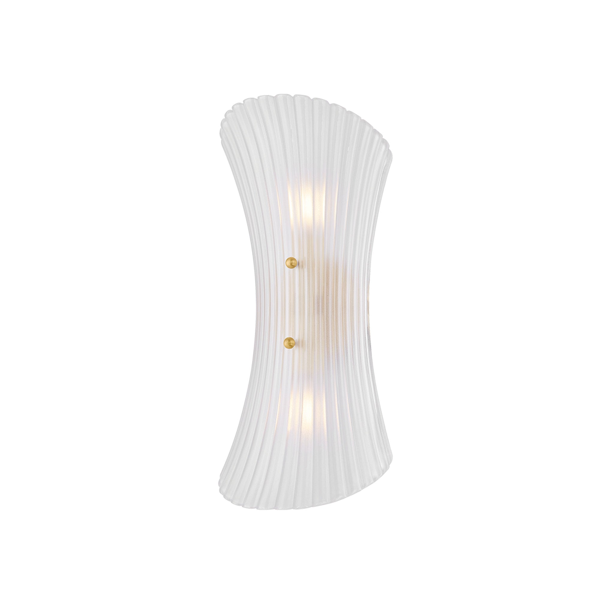 Esmae 2-Light Wall Sconce in Aged Brass 7W x 16H