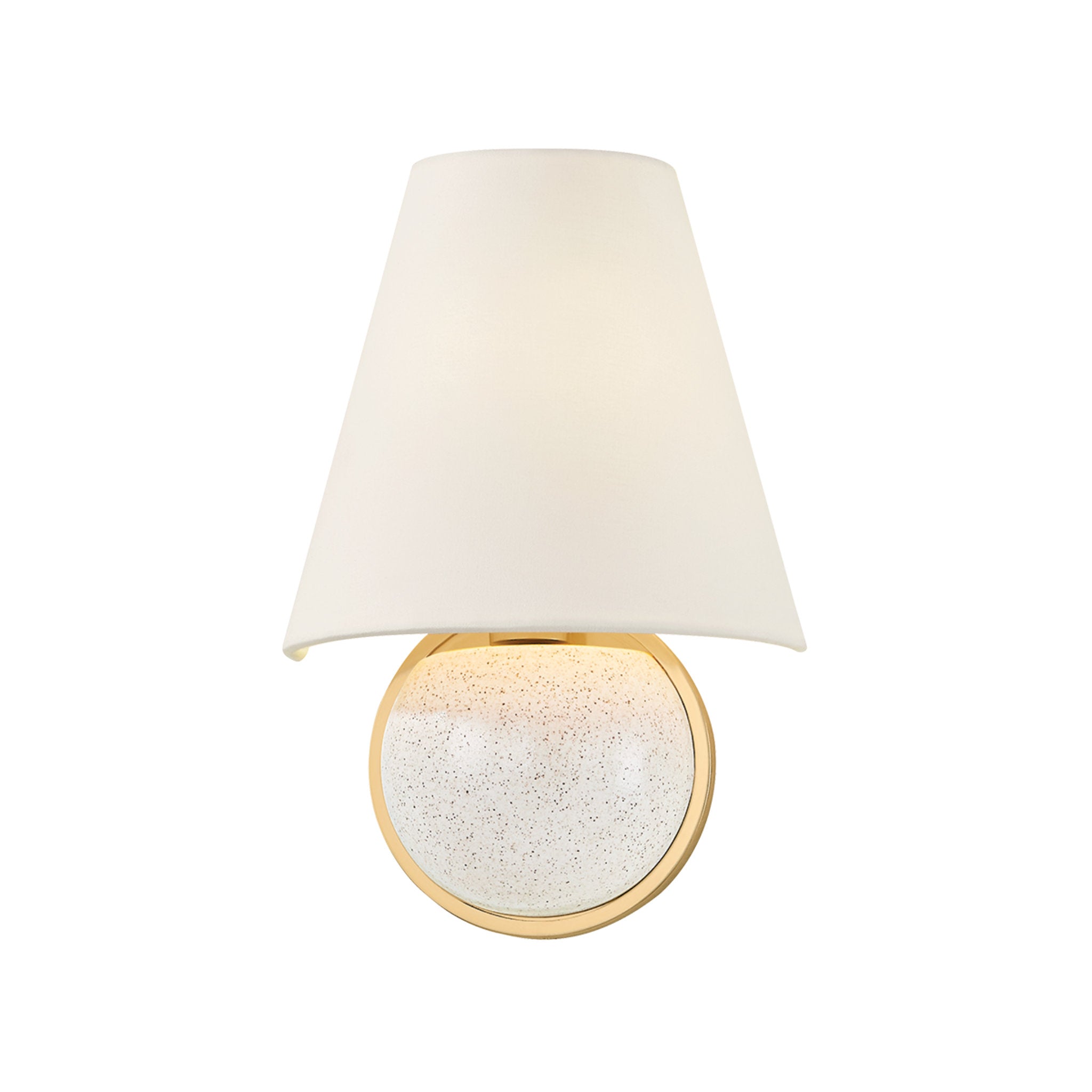 Marlena 1-Light Wall Sconce in Aged Brass 7.75W x 11.5H