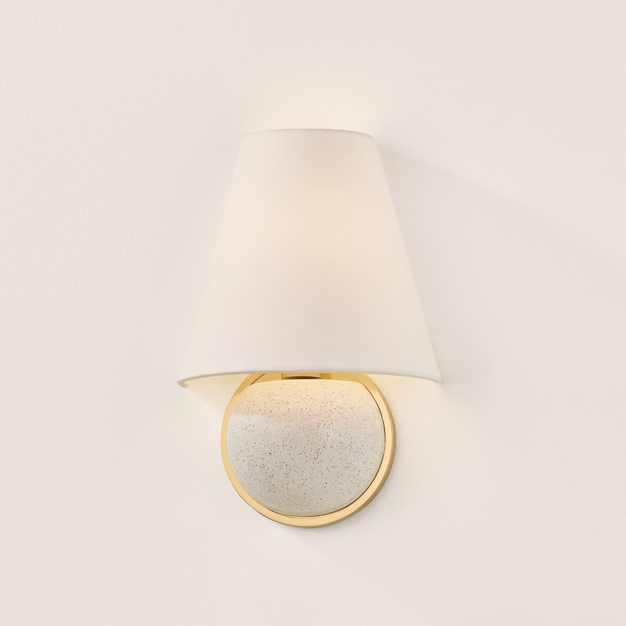Marlena 1-Light Wall Sconce in Aged Brass 7.75W x 11.5H