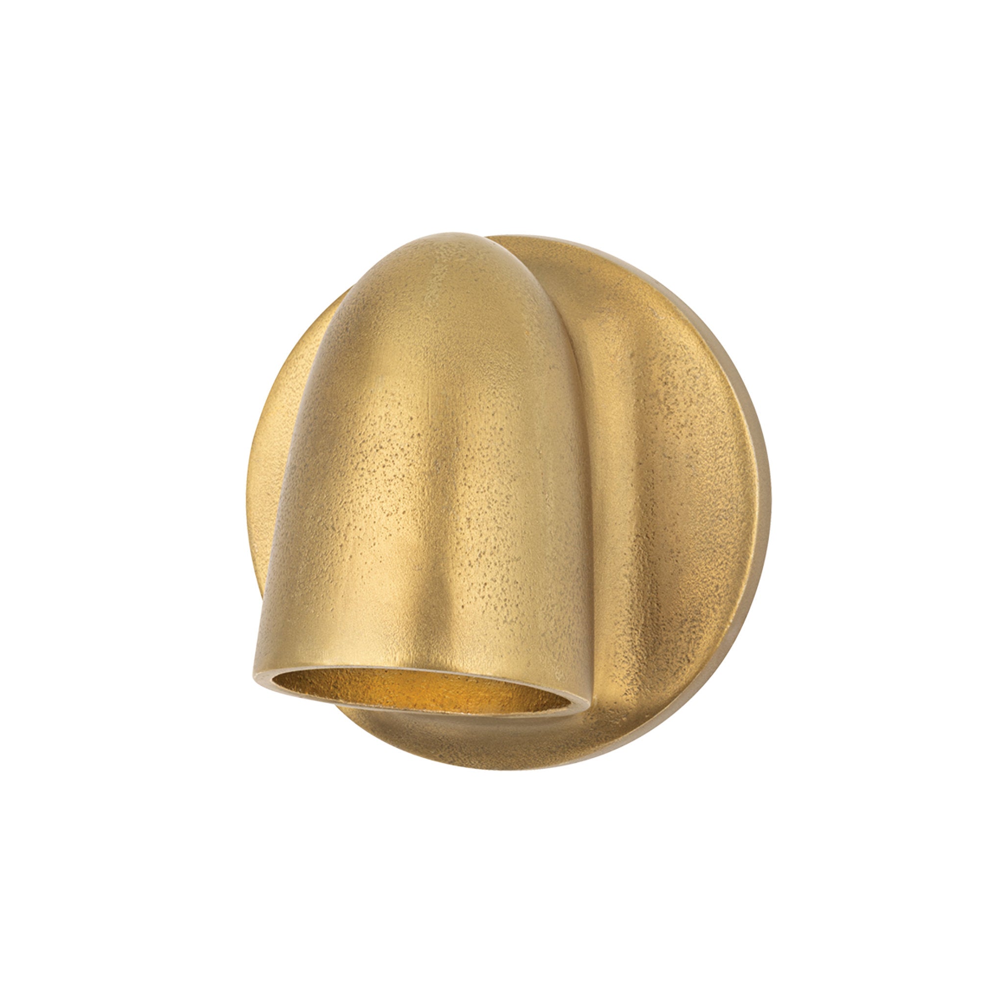 Canna 1-Light Wall Sconce in Aged Brass 4.75W x 4.75H