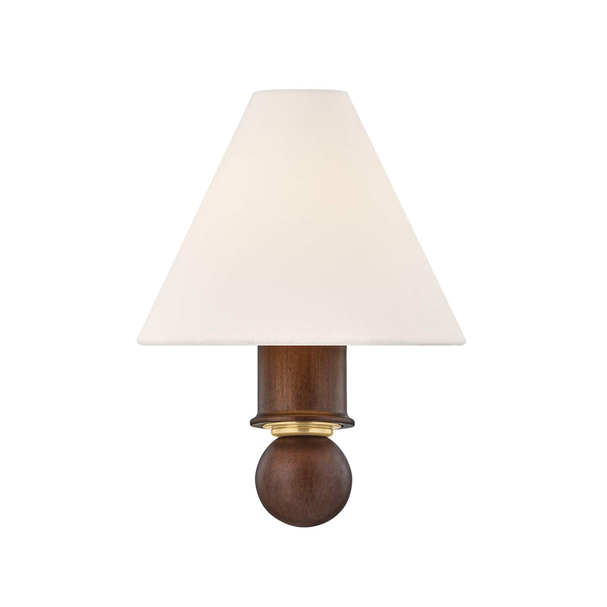 Candice 1-Light Wall Sconce in Aged Brass 8W x 10.75H